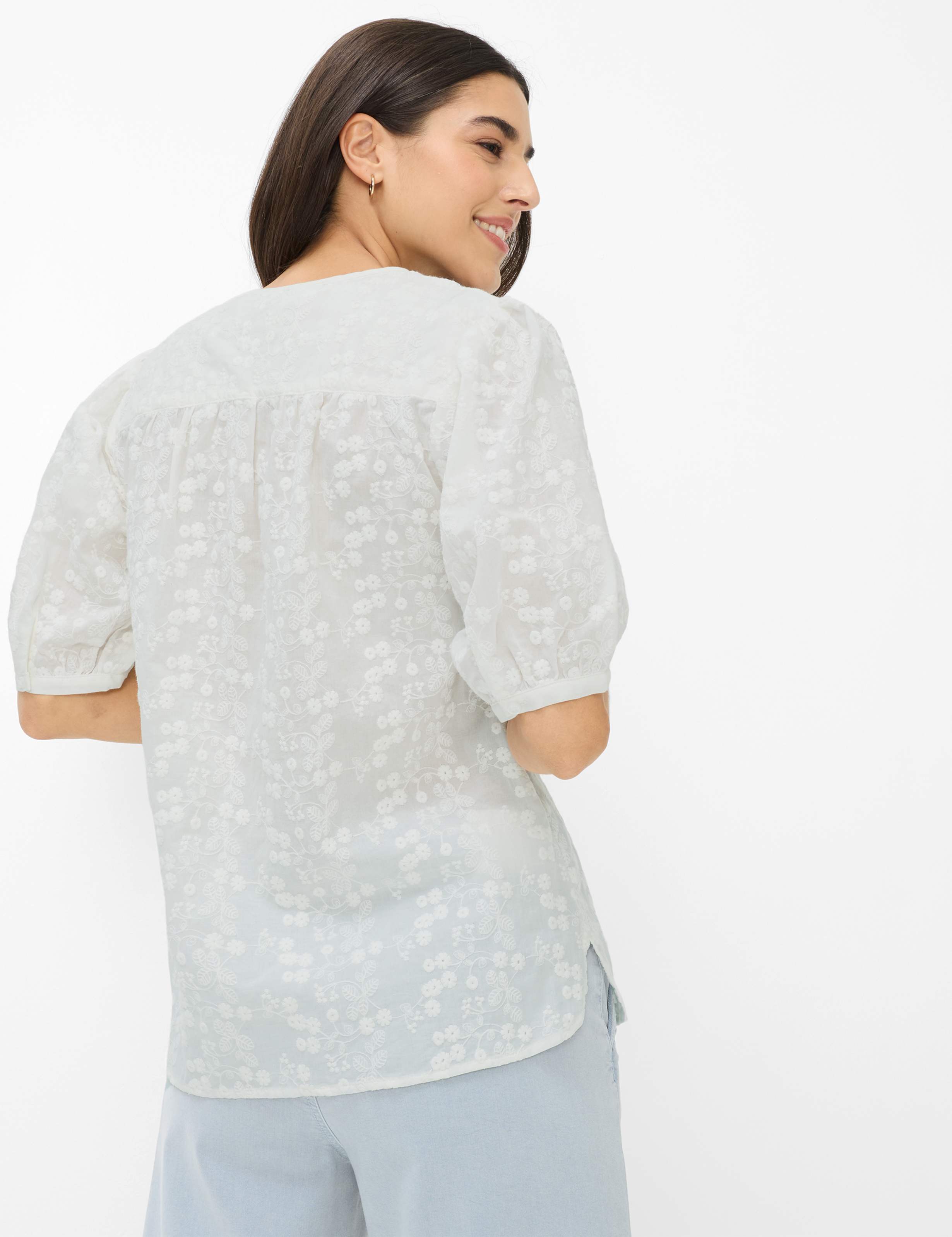 Thumbnail - Brax Damen Bluse Style VEA white, weiß, Gr. 40