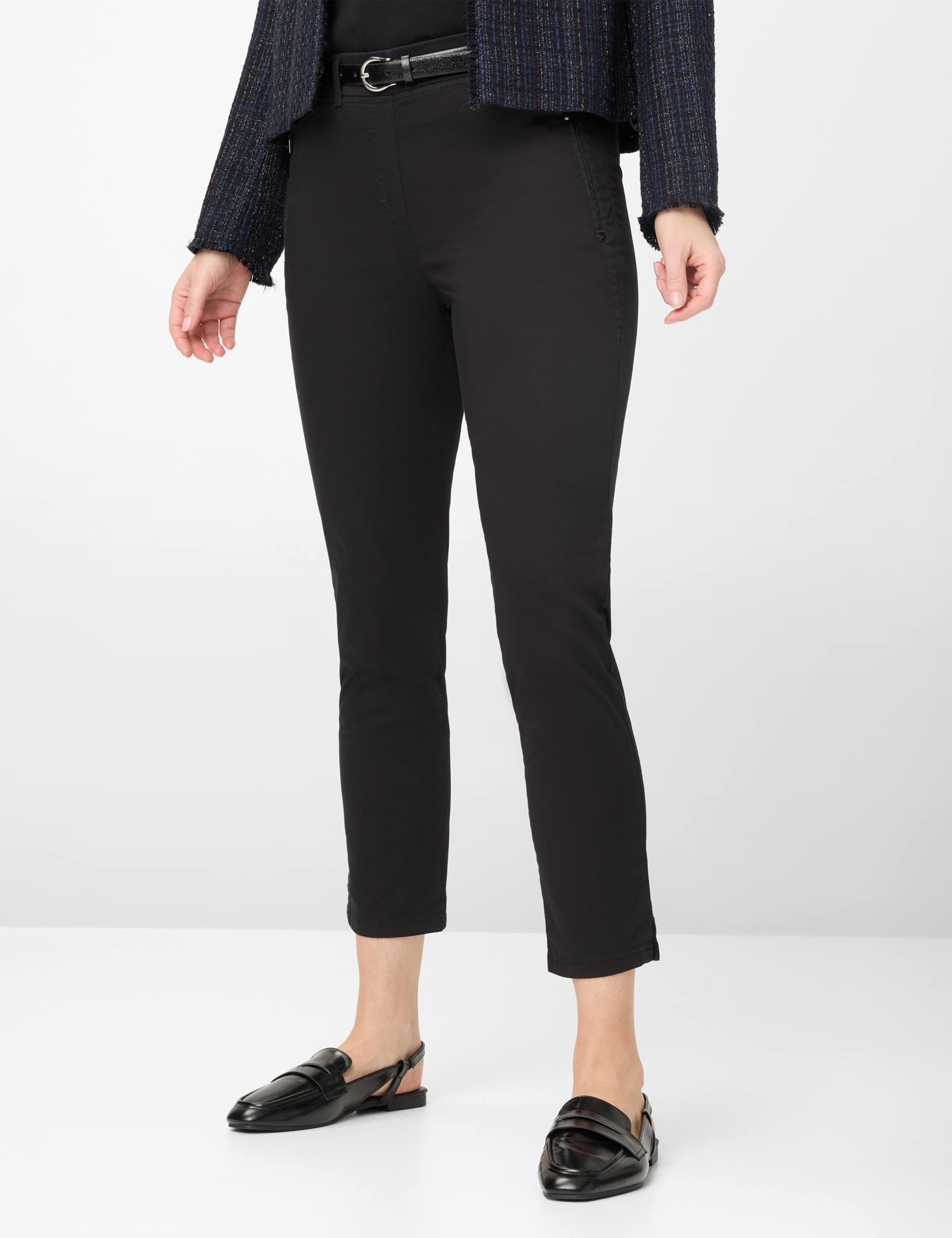 Schwarz, Damen, SUPER SLIM, Style LAVINA ZIP 6/8, MODEL_FRONT_ISHOP