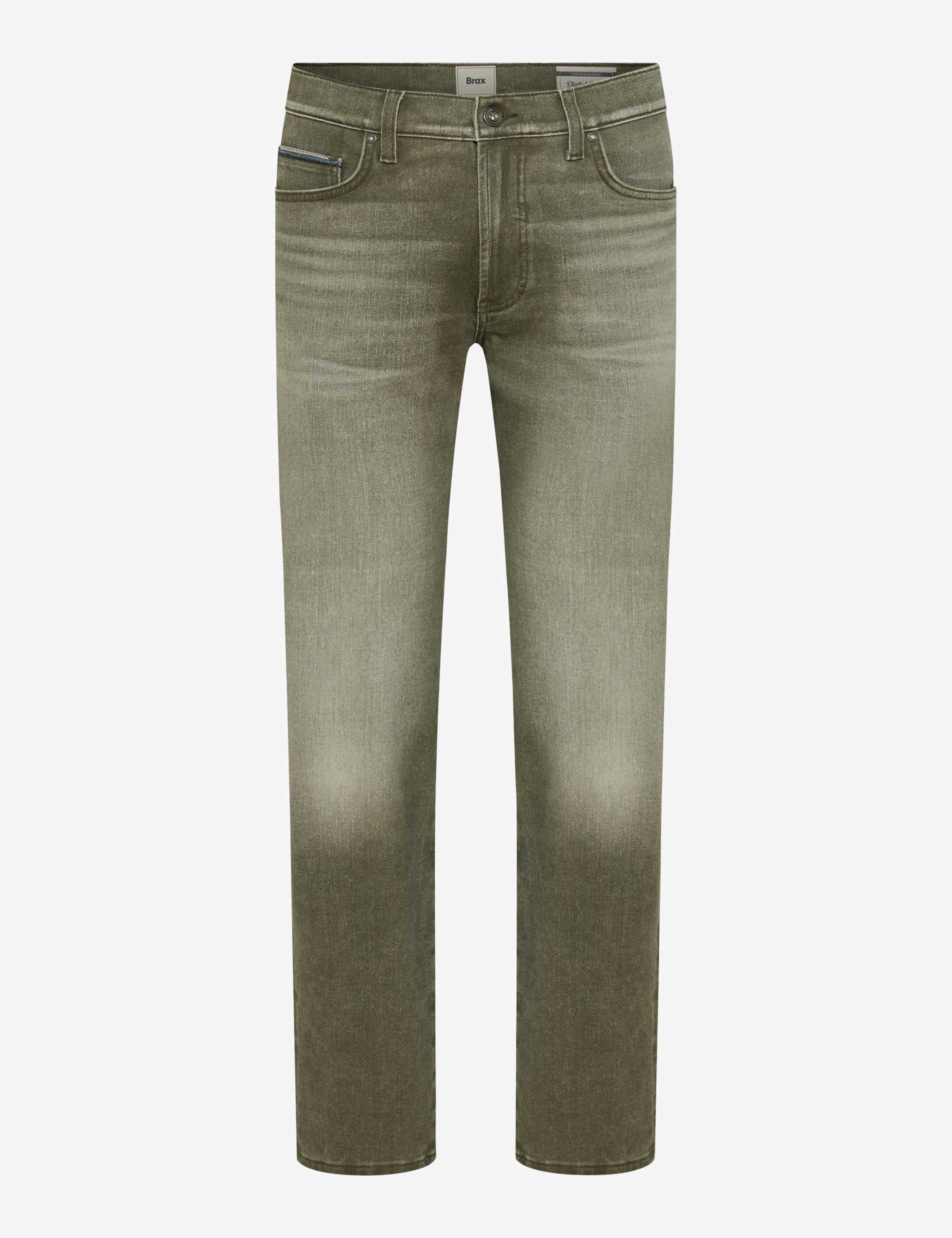 Heren Style CLINT Denim Groen - Olijf Relaxed Fit Beeld voorkant