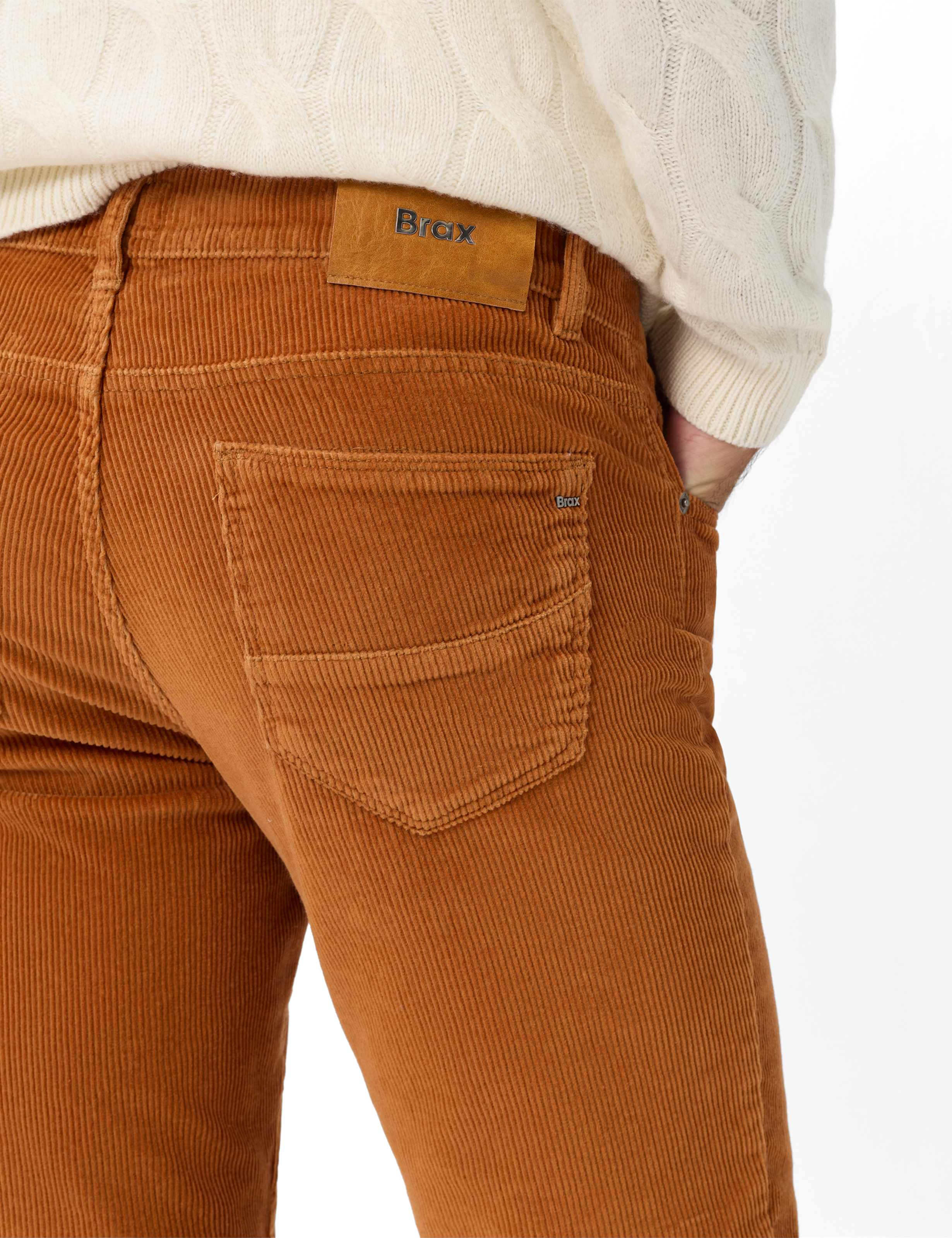 Heren Style CADIZ Geel - Curry Straight Fit Detail 2