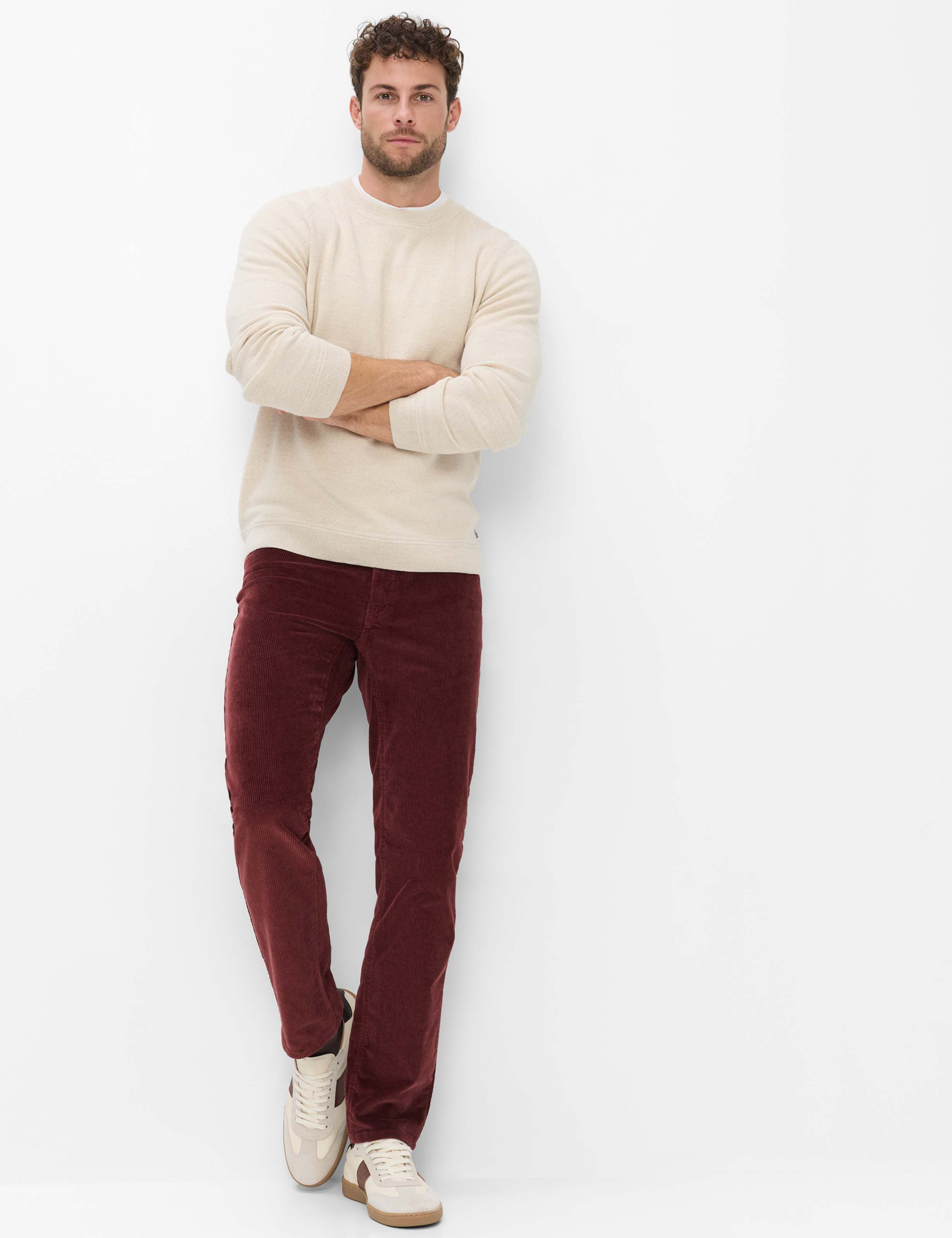 Herre Style COOPER Mørkerød Regular Fit Model Outfit