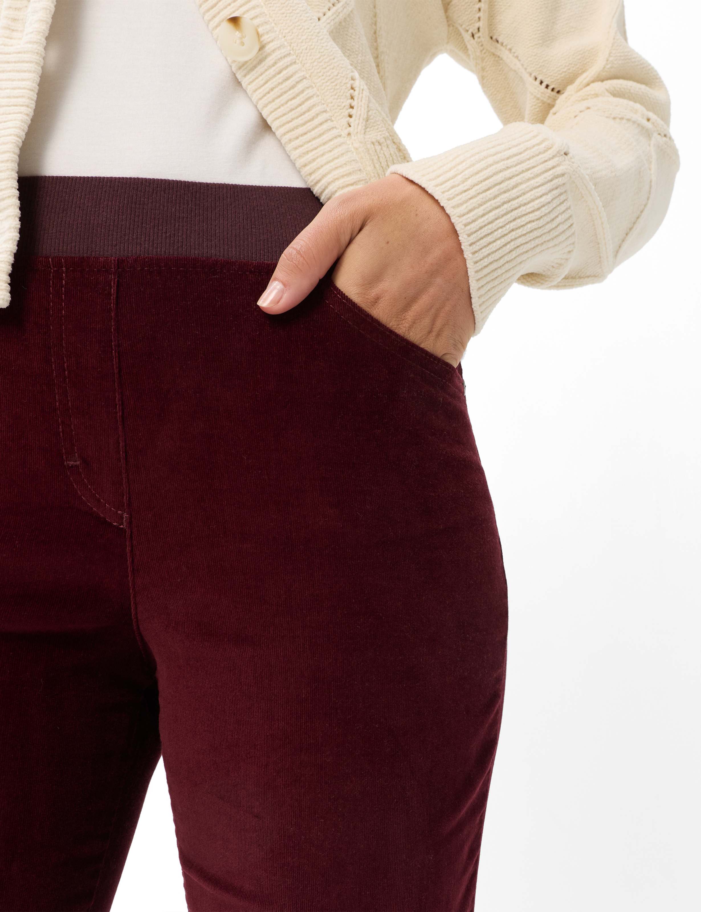 Women Style PAMINA Dark Red Slim fit Detail 2