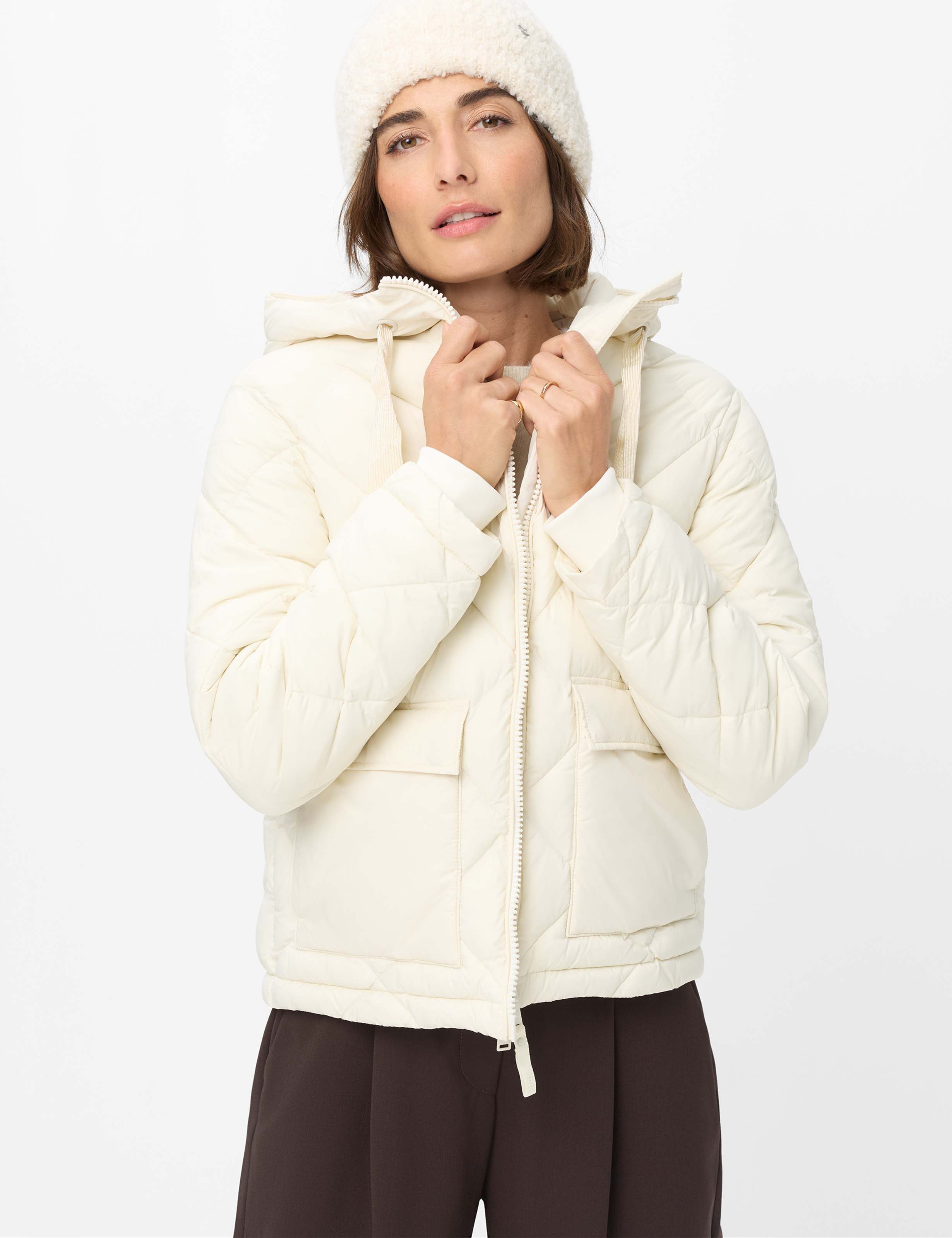Brax Dames Jas  Style TARA soft ecru, crèmewit, maat 38