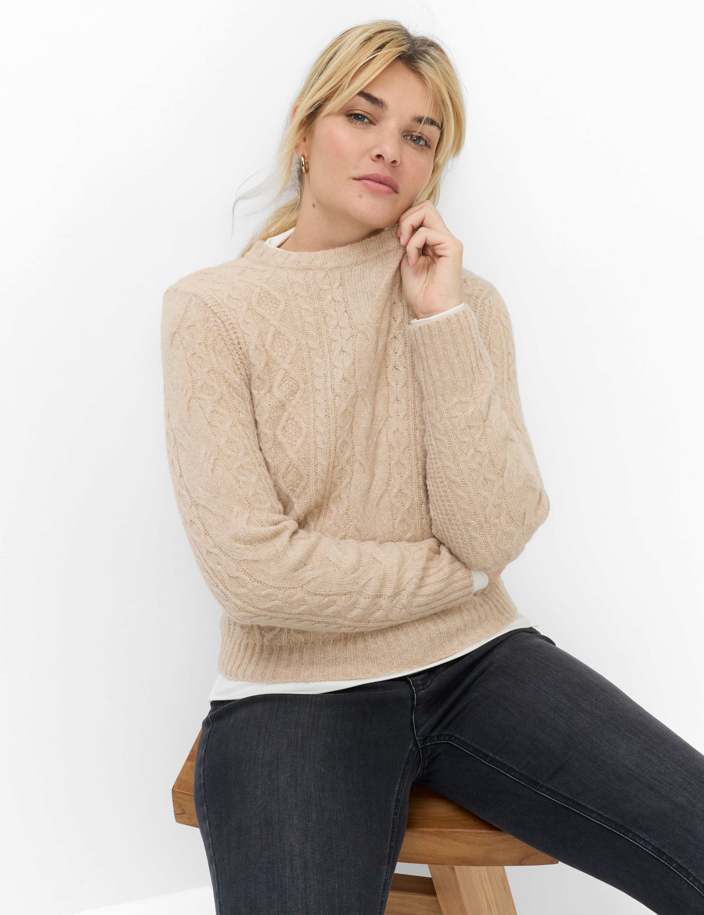 Femme Style LESLEY Beige Clair  Détail 1