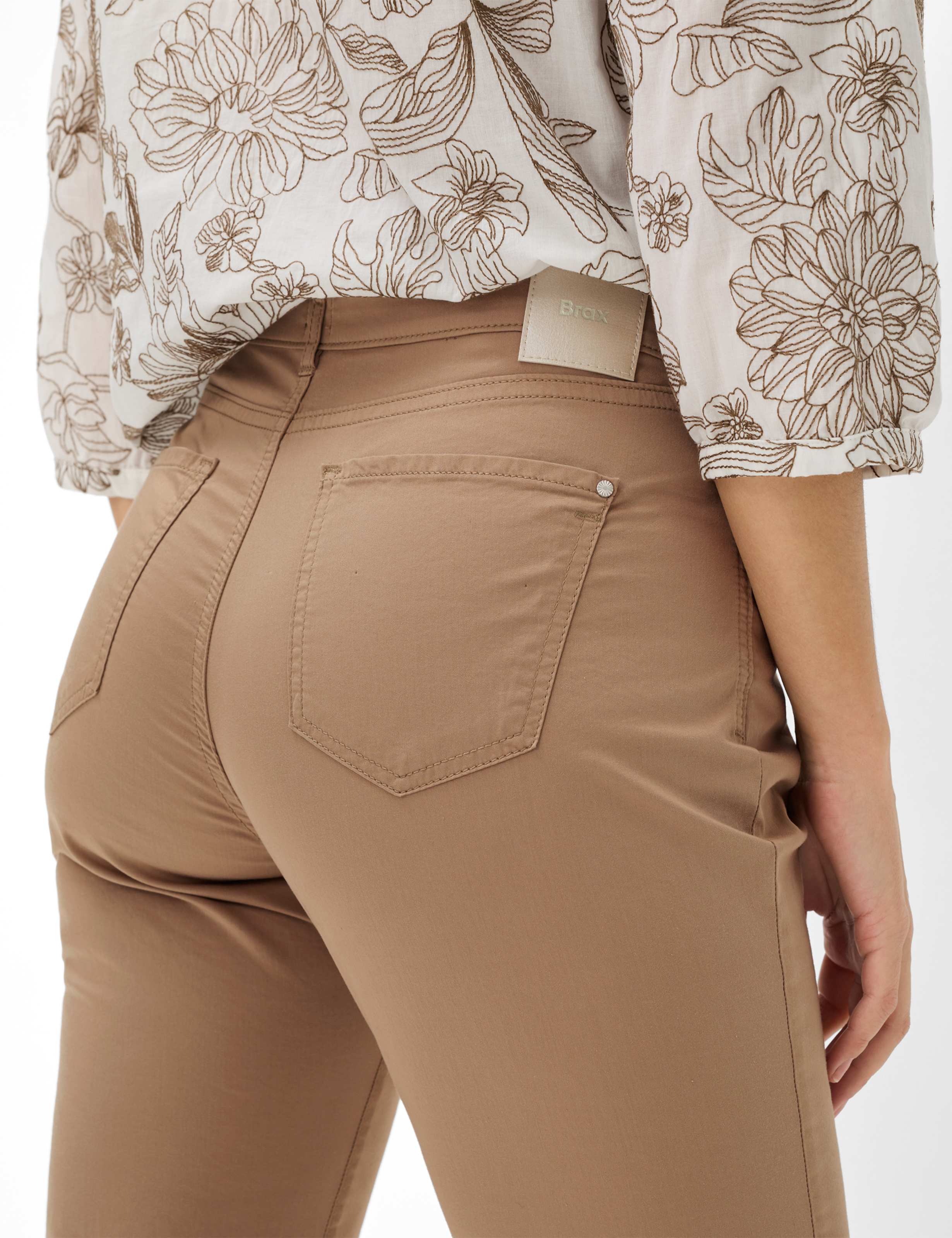 Women Style MARY Brown Regular Fit Detail 2