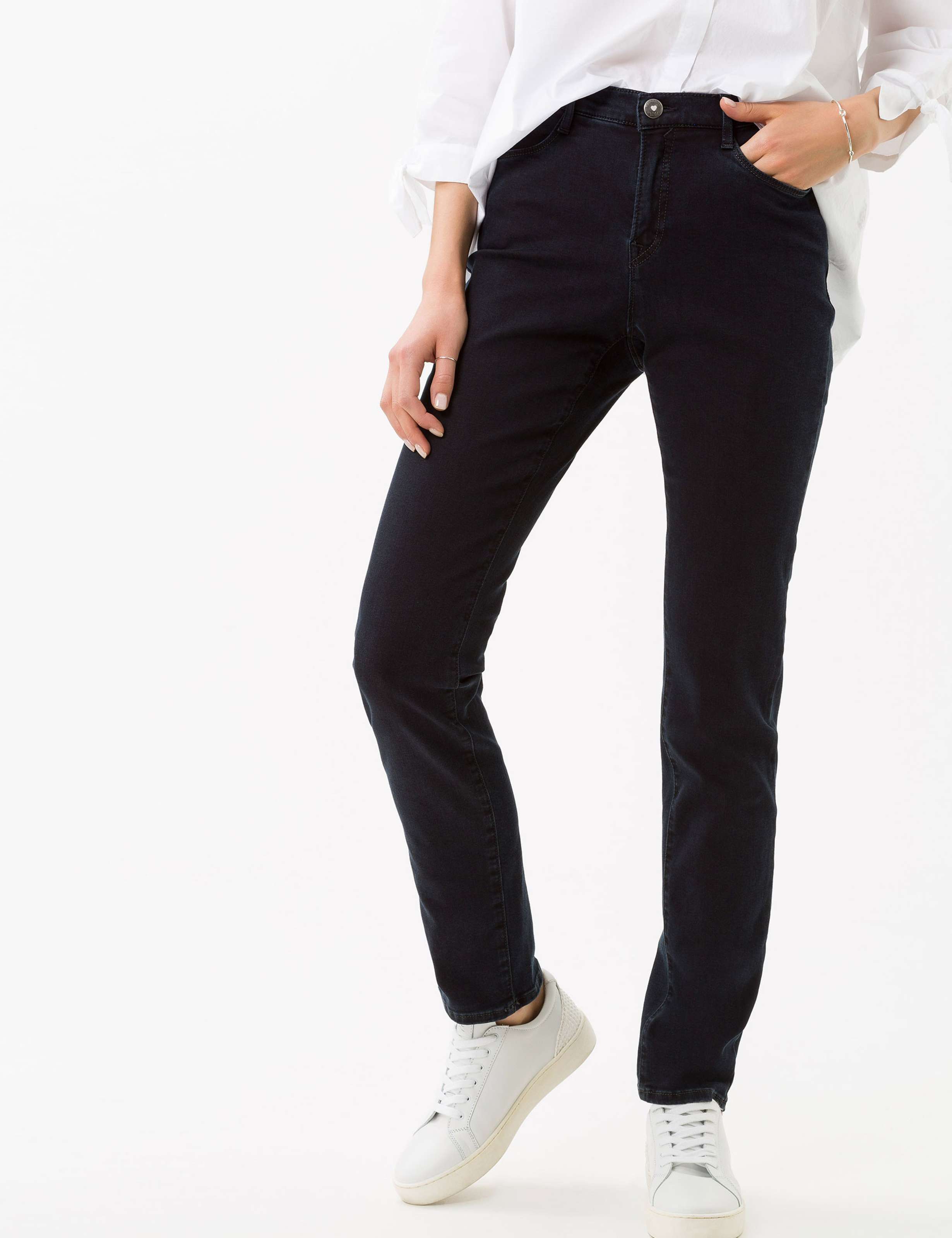 Thumbnail - Brax Damen Five-Pocket-Hose Style MARY, denim dunkelblau, Gr. 34