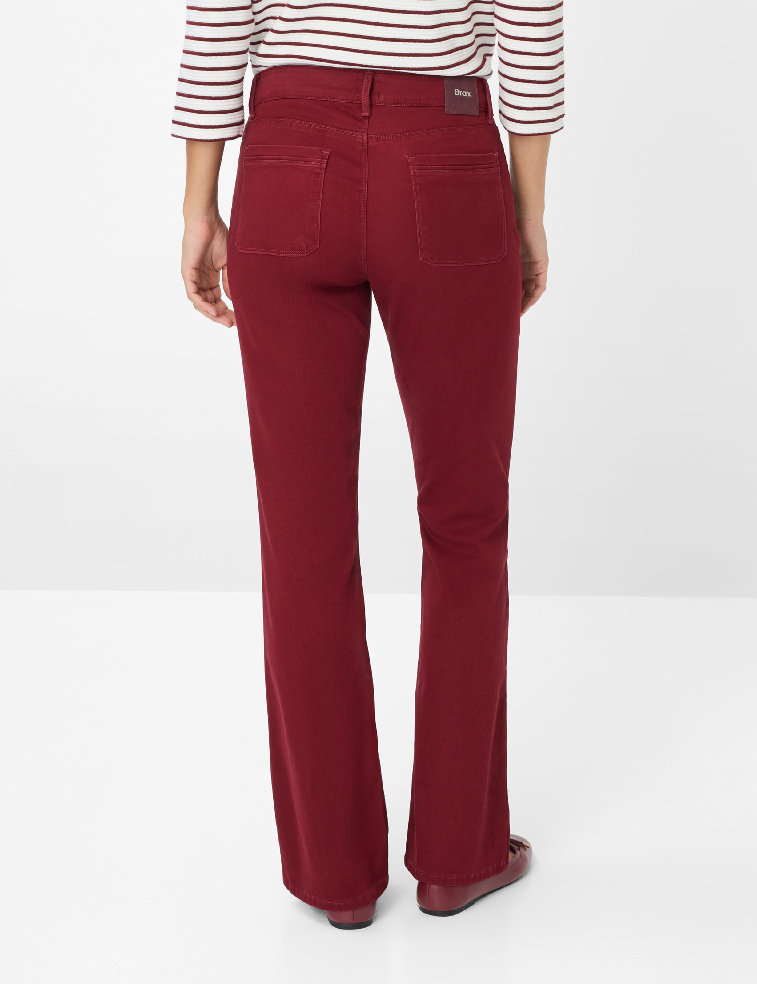 Women Style SHAKIRA Dark Red Slim Fit Model back