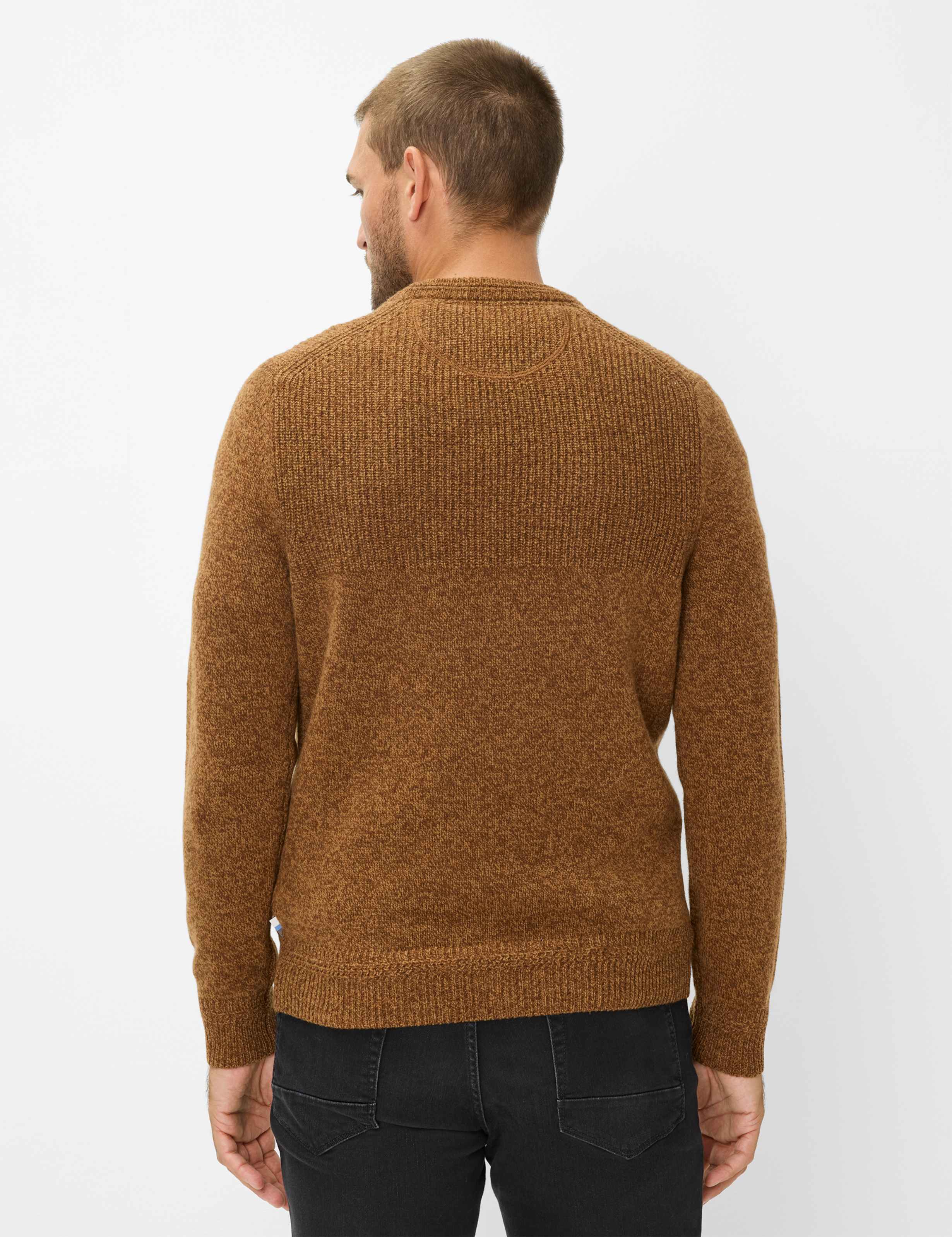 Thumbnail - Brax Herren Strickpullover Style RICK toffee, braun, Gr. M