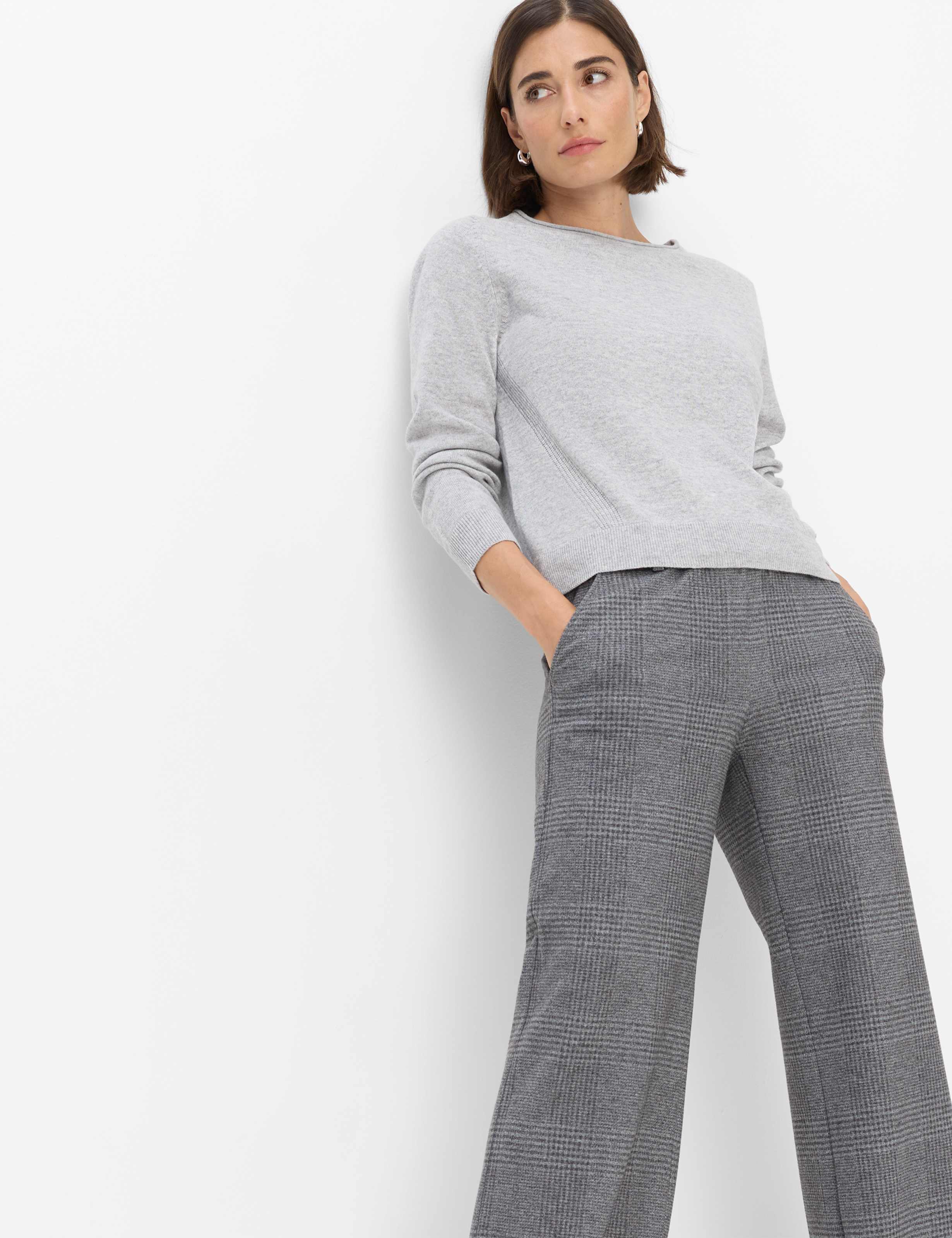 Damen Style MAINE Dunkelgrau Wide Leg Detail 2