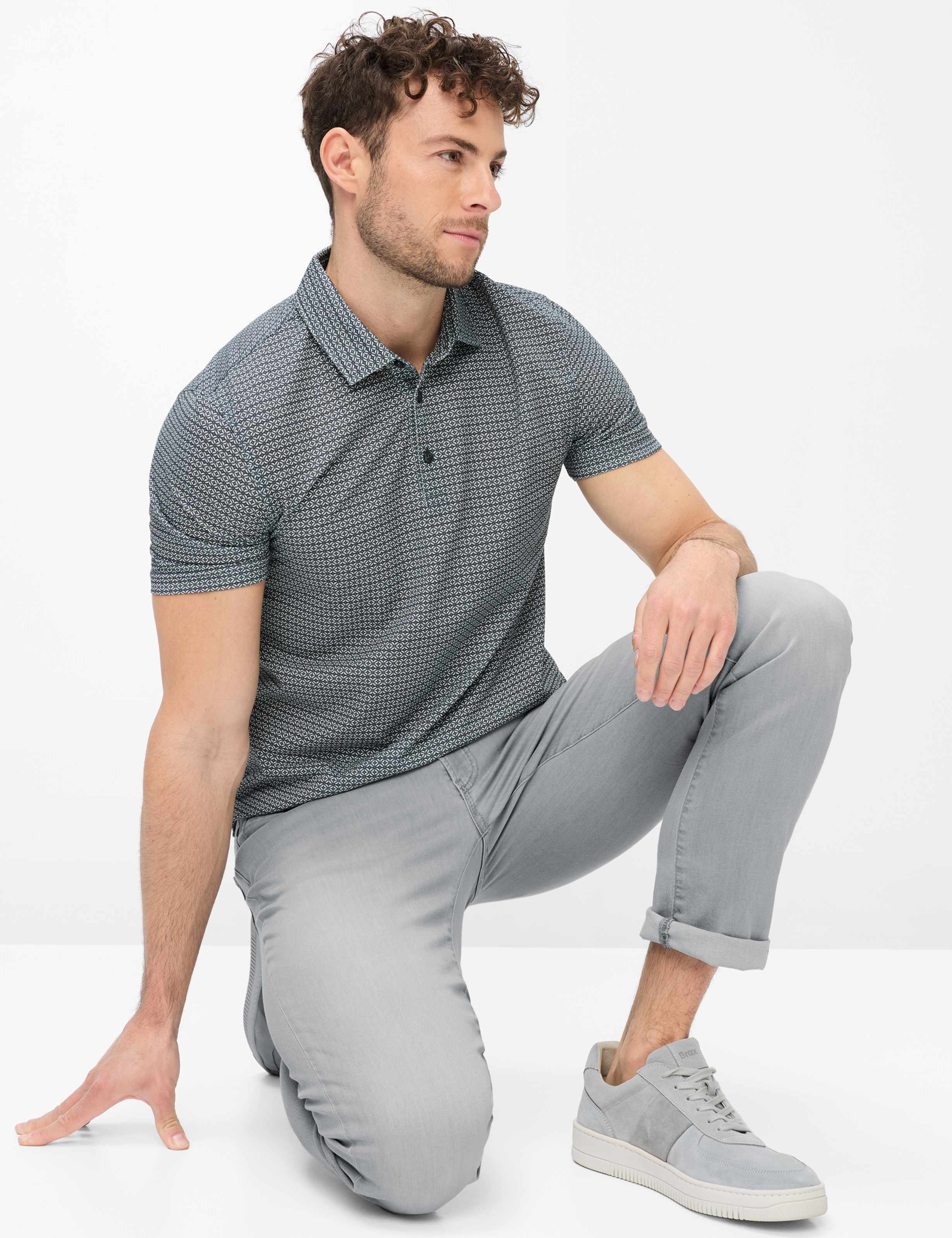 Herren Style CHUCK Denim Grau Modern Fit Detail 1