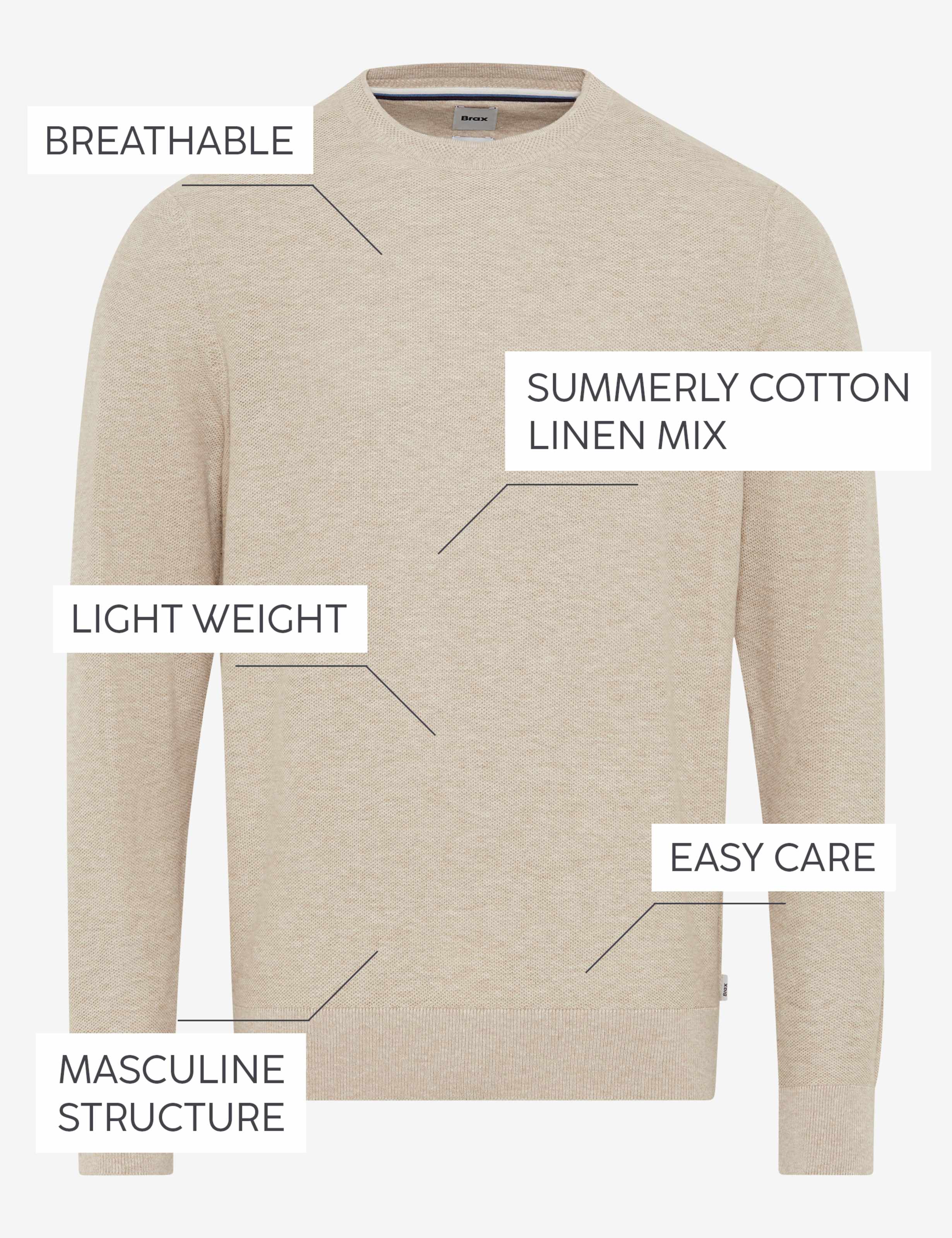 Men Style RICK Beige  Stand-alone front view