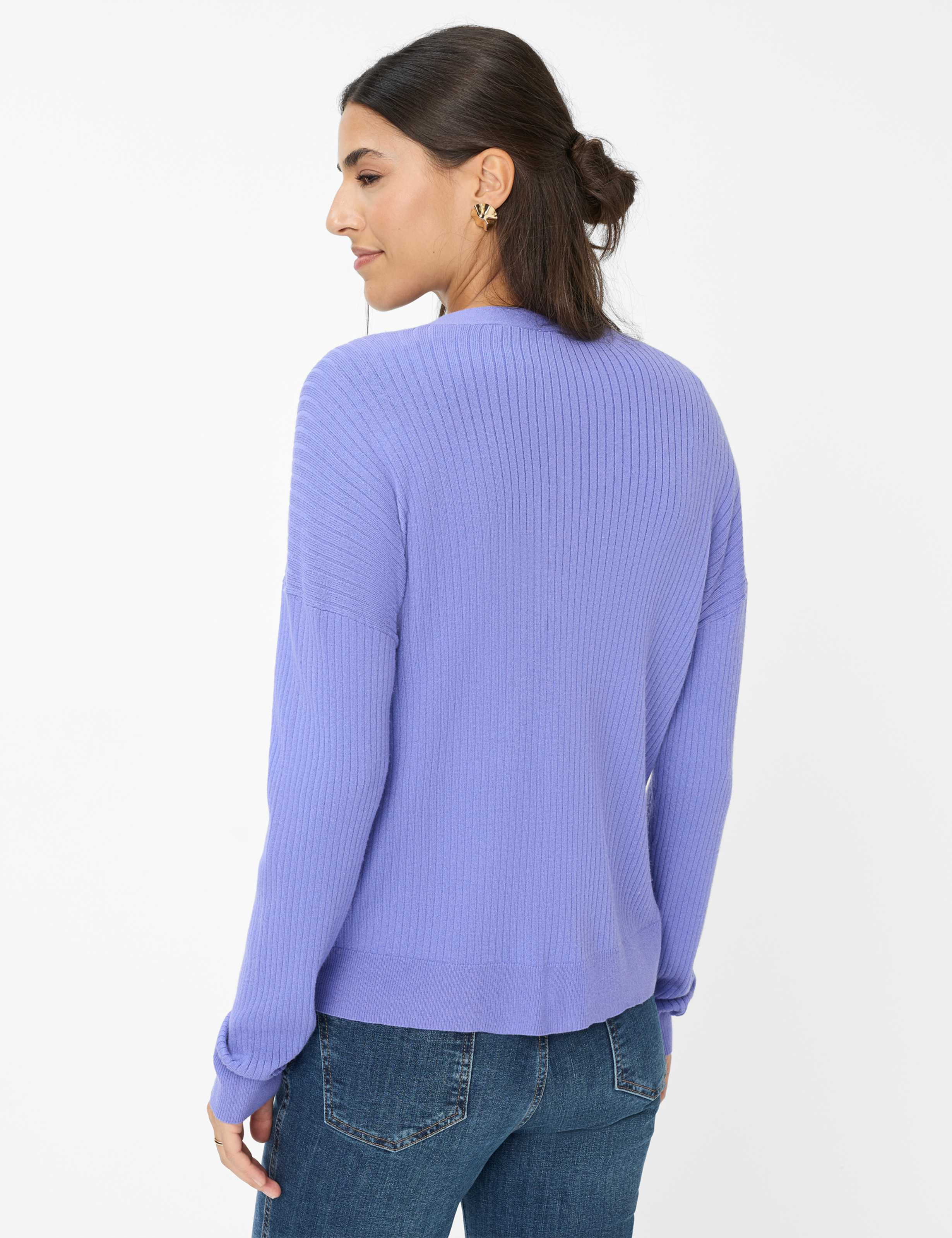 Women Style ANIQUE Purple  Model back