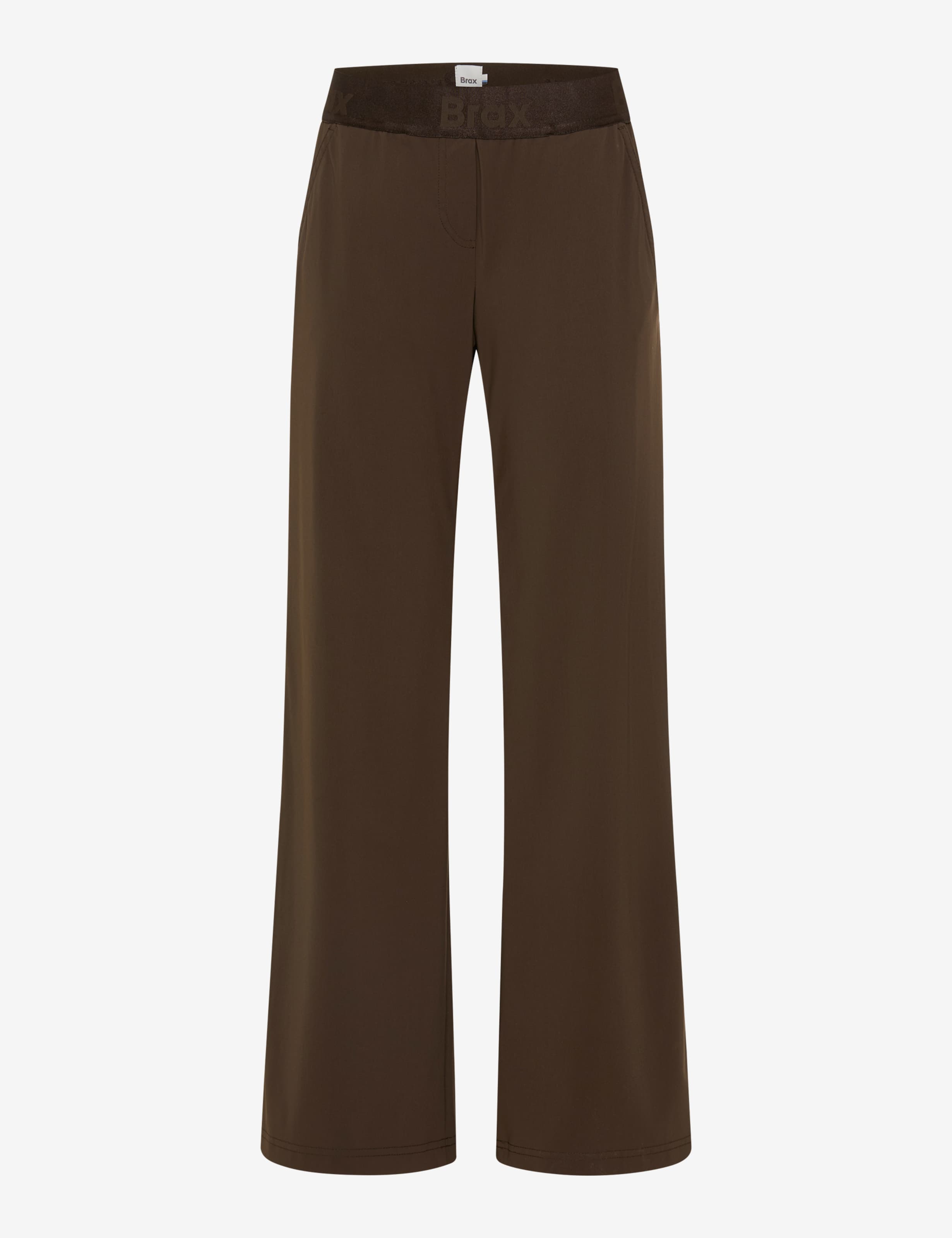 Dame Style MAINE Mørkebrun Wide Leg Udskæring foran