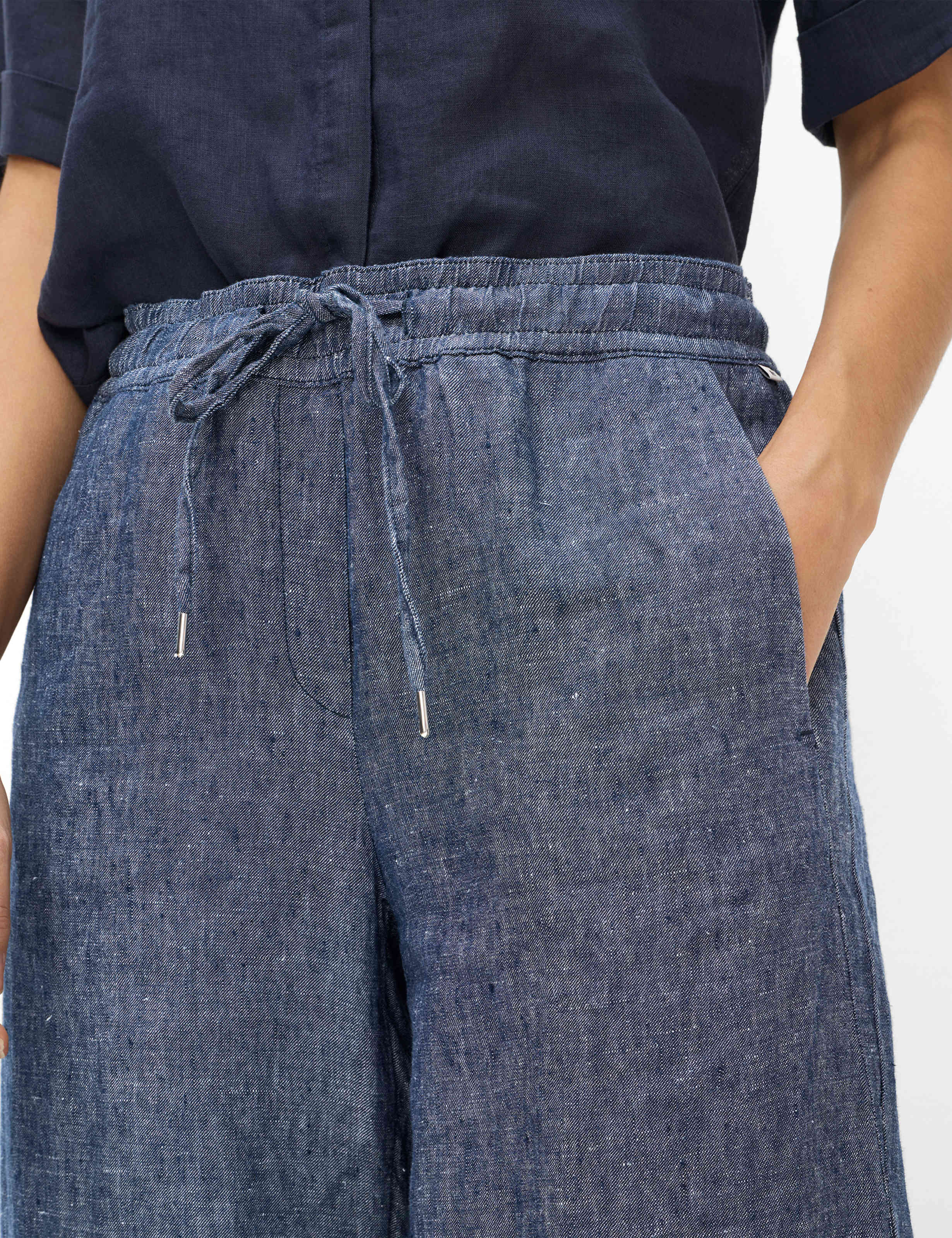 Damen Style FARINA Blau Wide Leg Detail 2