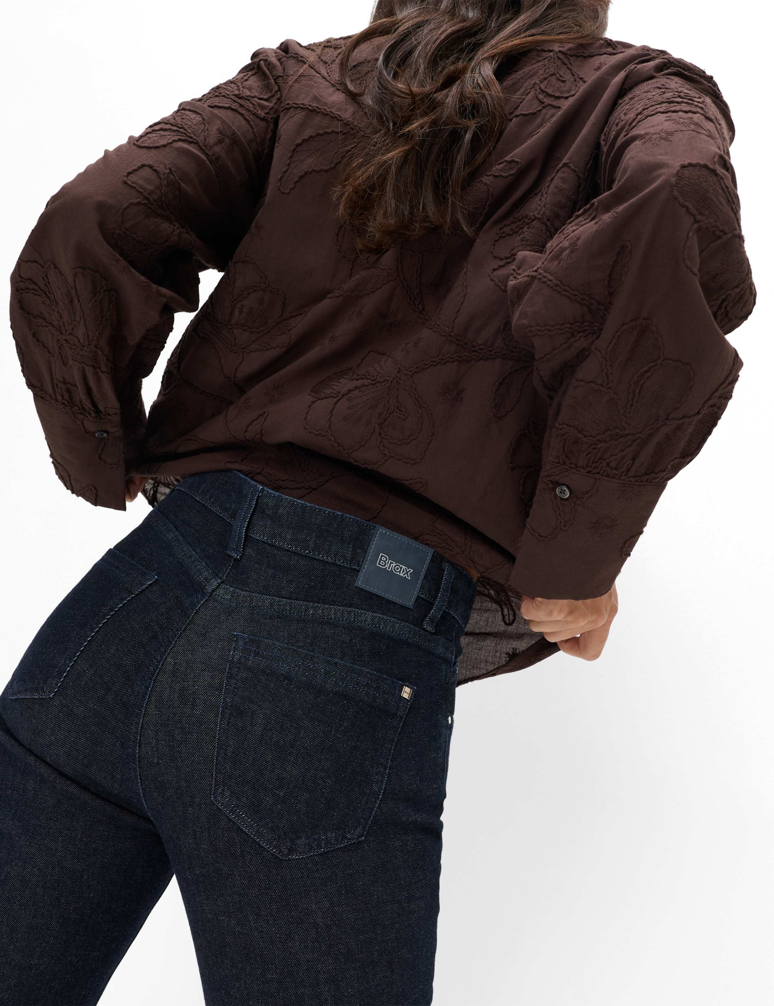 Dame Style MARY Denim Mørkeblå Regular Fit Detalje 1