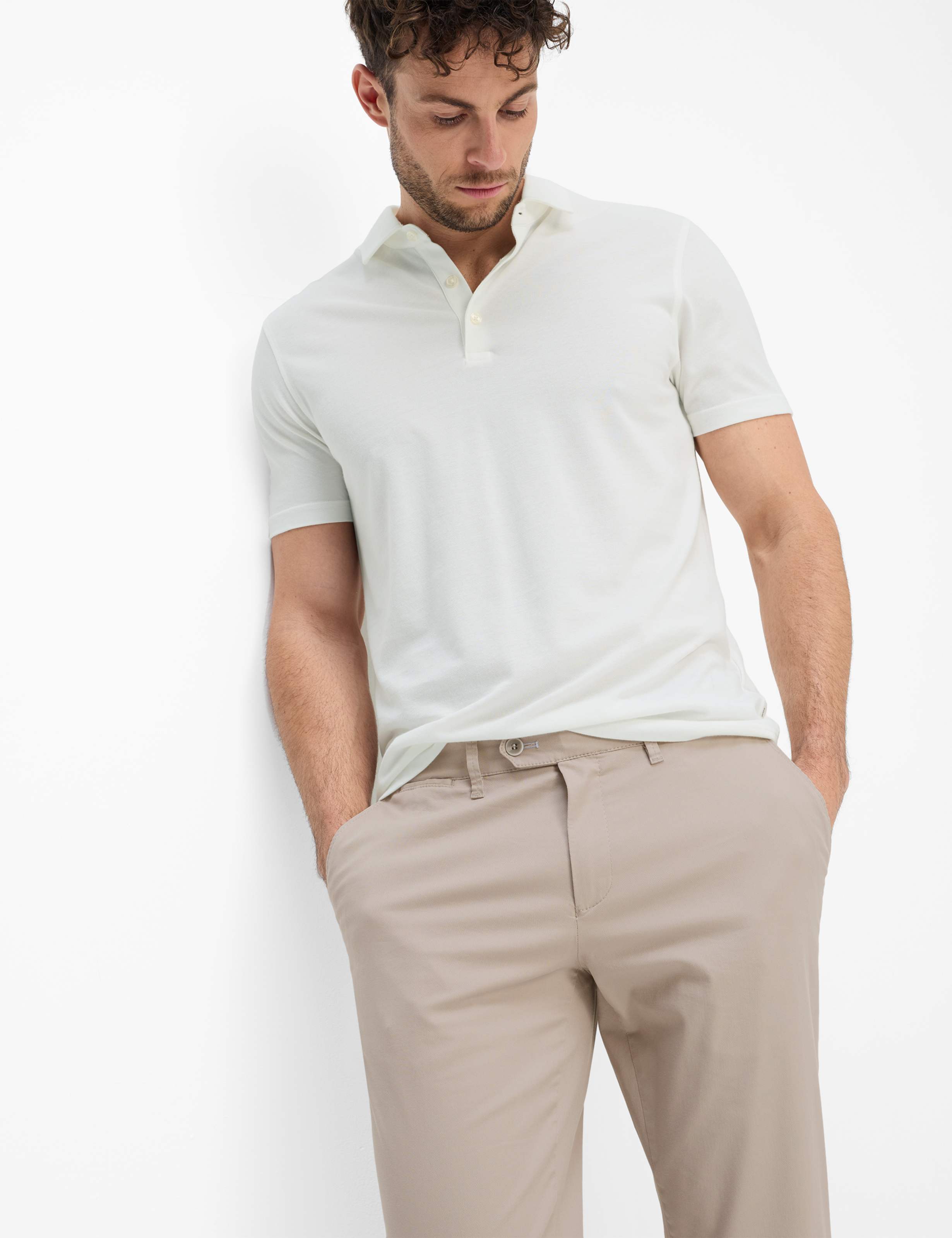 Heren Style JOE Lichtgrijs Regular Fit Detail 1