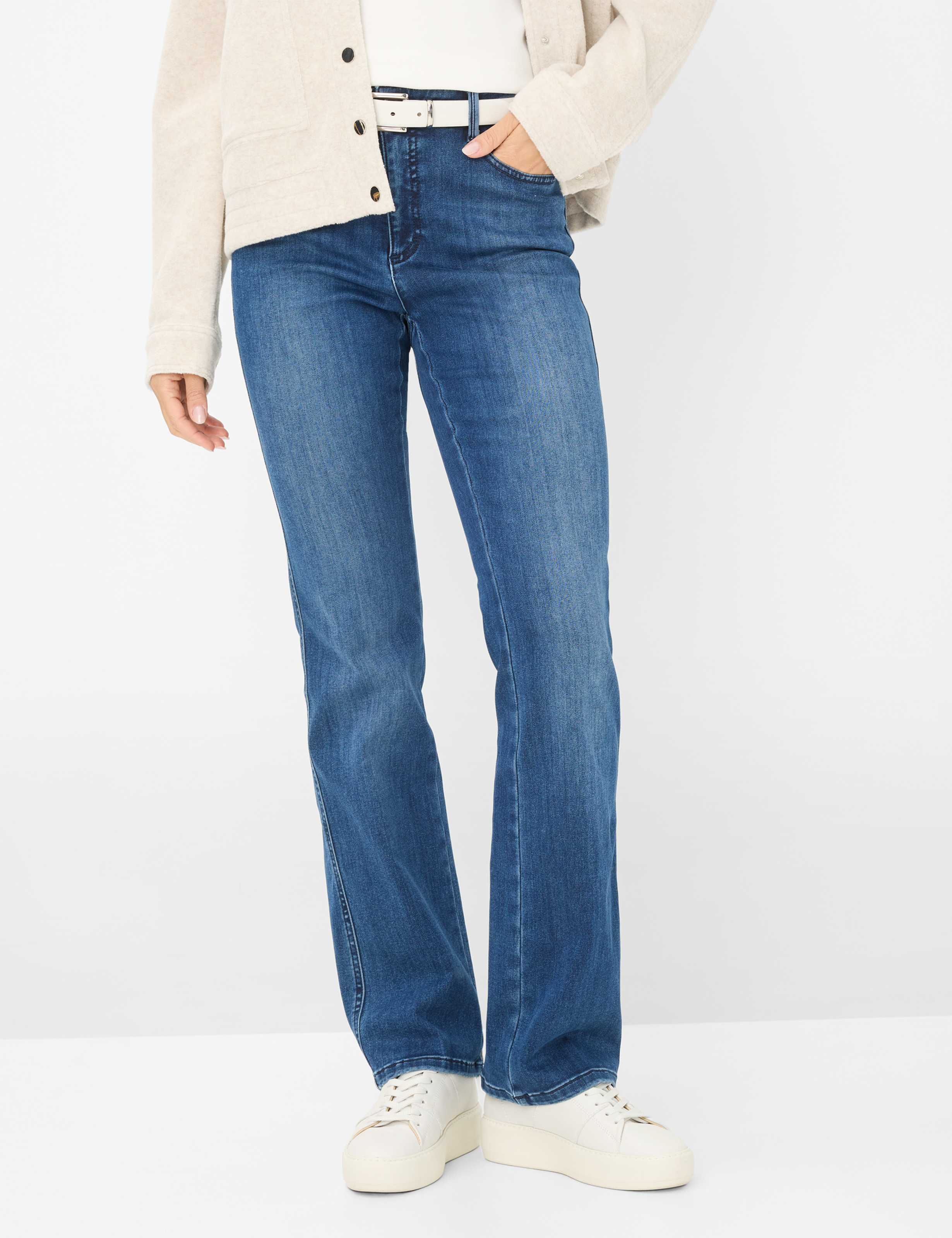 Thumbnail - Brax Damen Boot Style MARY USED MID BLUE, denim blau, Gr. 36