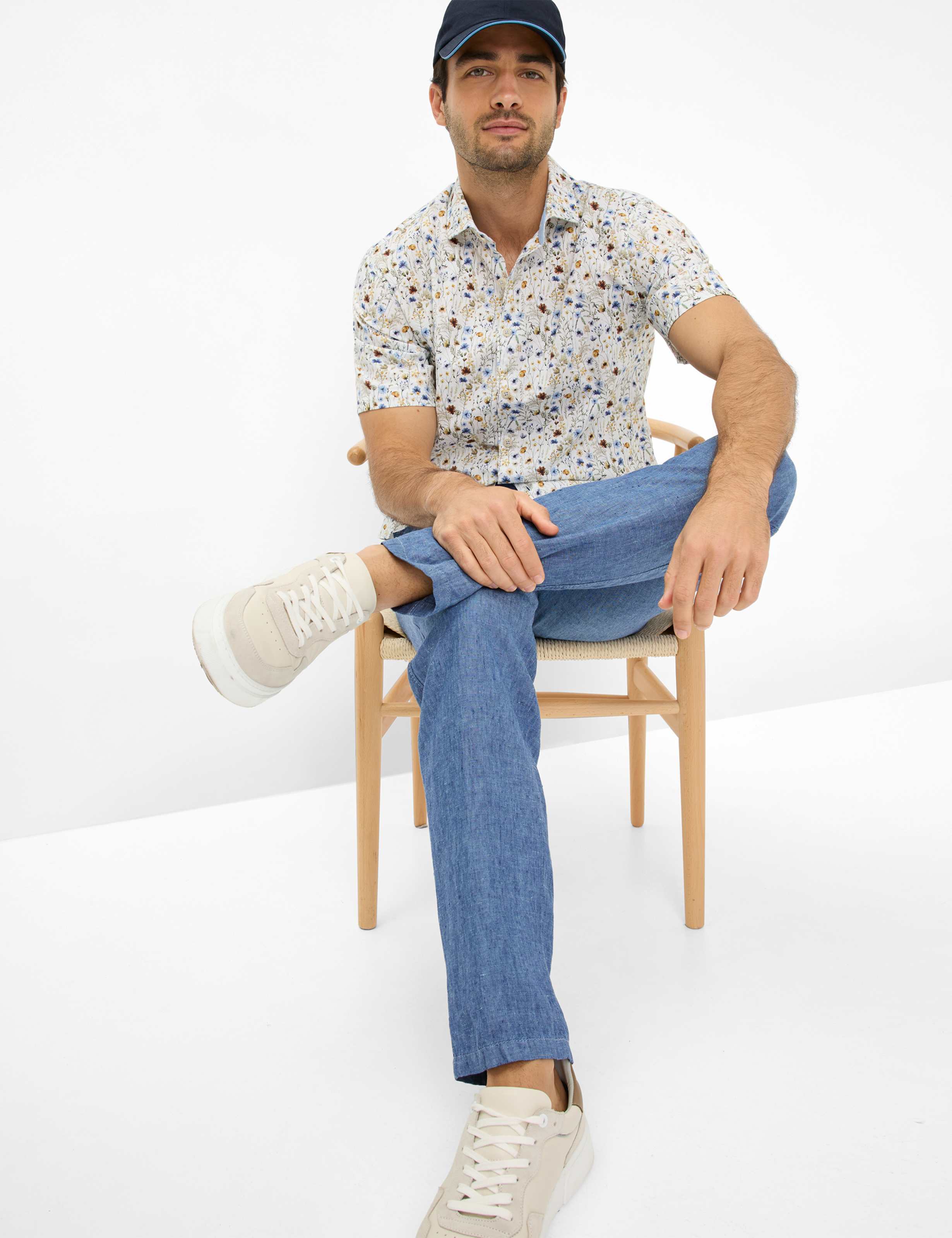 Heren Style EVANS Blauw Regular Fit Detail 1