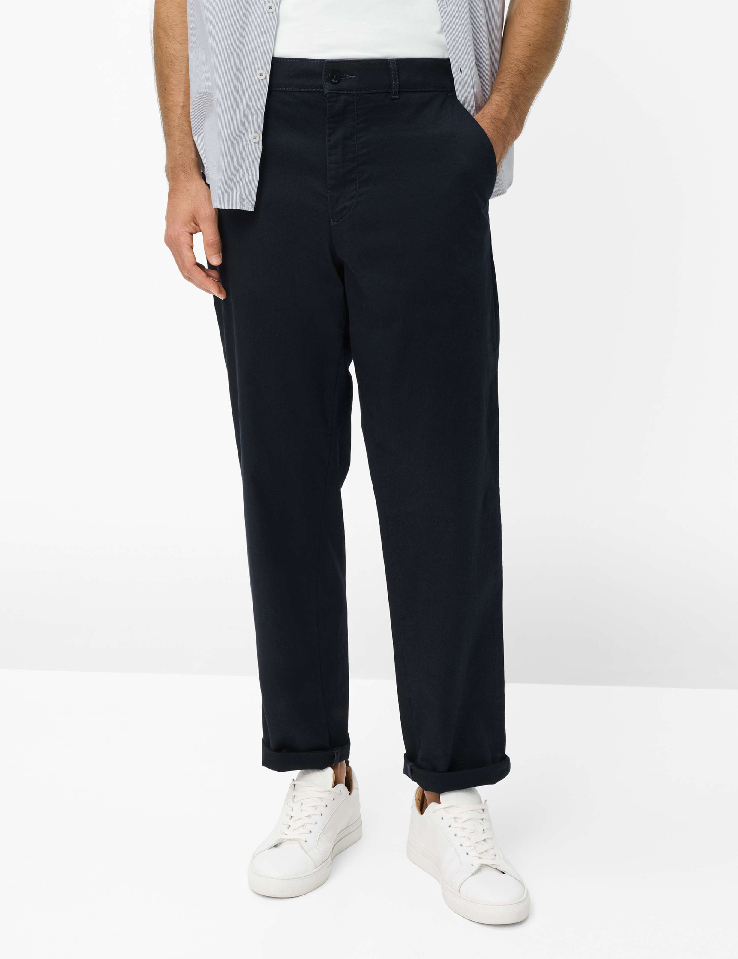 Thumbnail - Brax Herren Flatfronthose Style PEPE NAVY, dunkelblau, Gr. 26