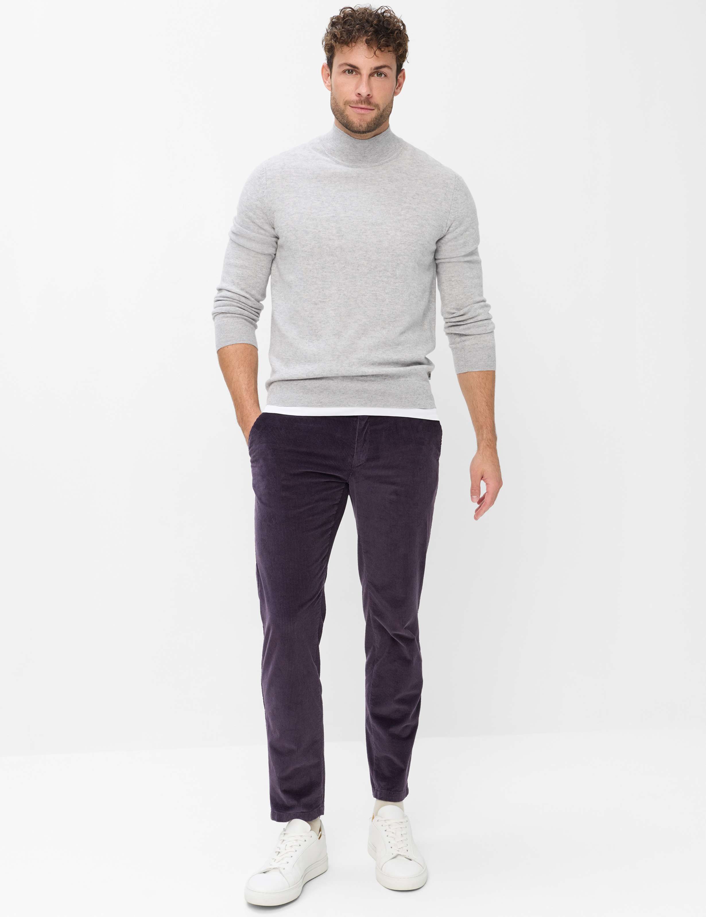 Heren Style BEN Lichtgrijs  Model outfit