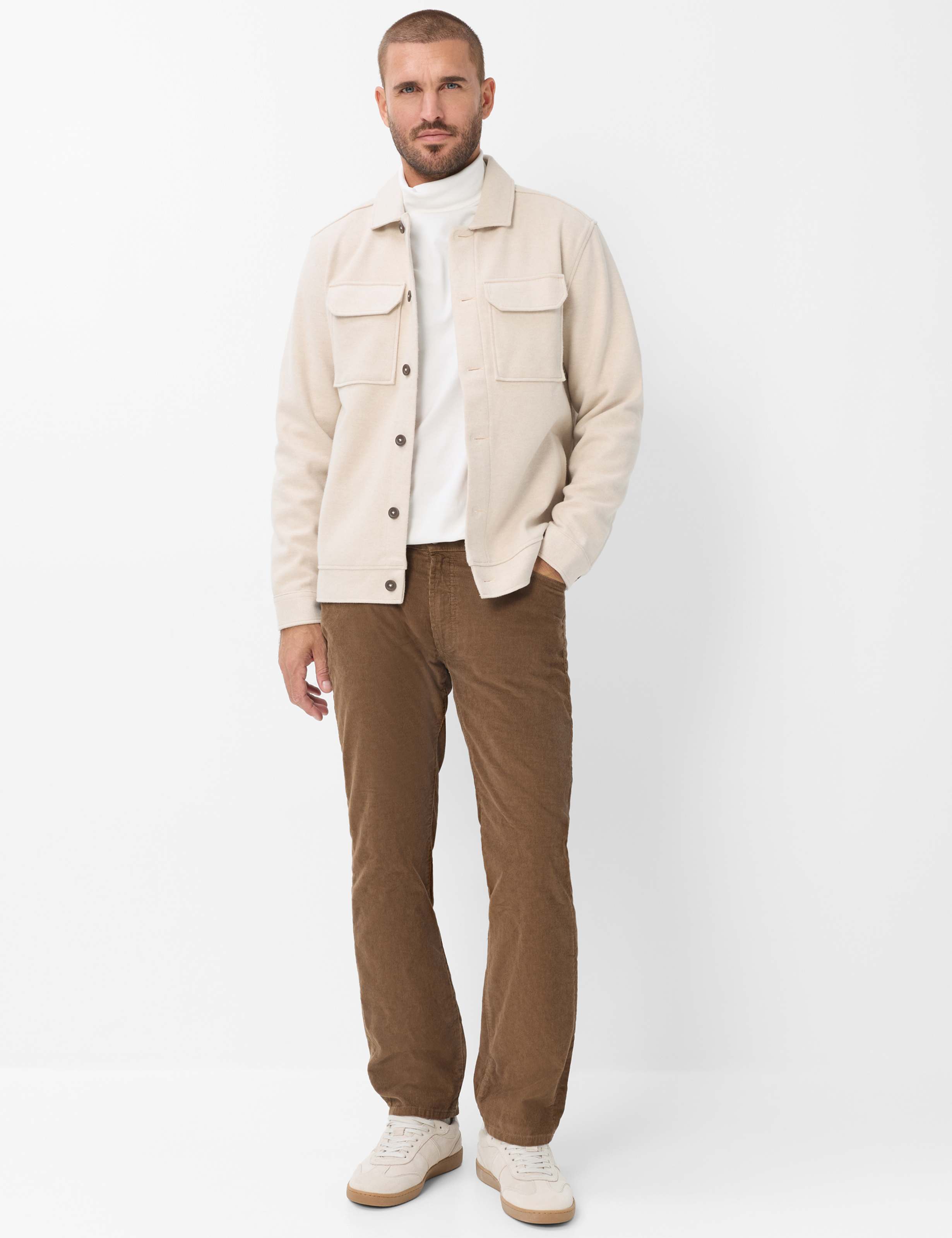 Men Style CLINT Brown Relaxed Fit Model Outfit
