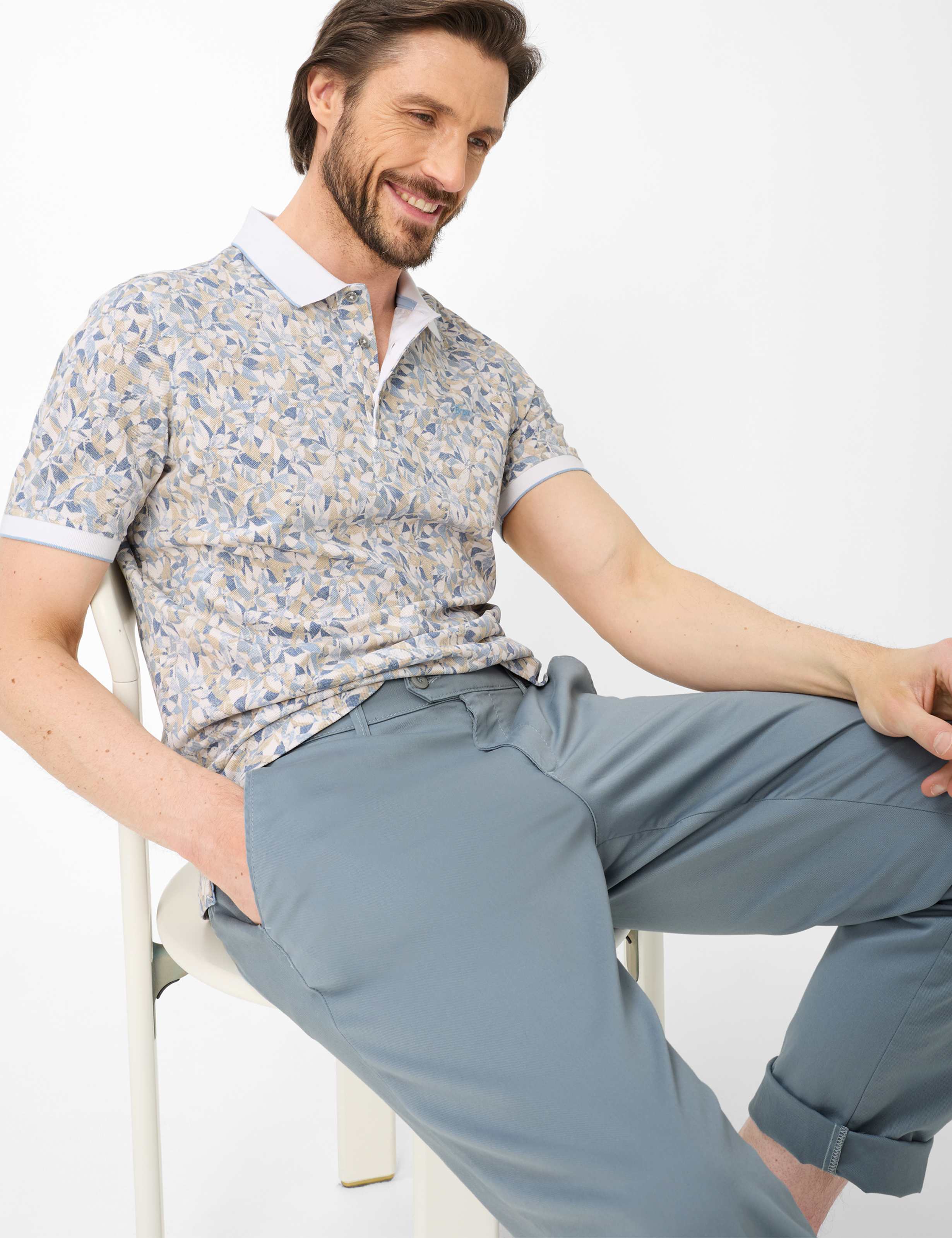 Herren Style JIM Blau Regular Fit Detail 1