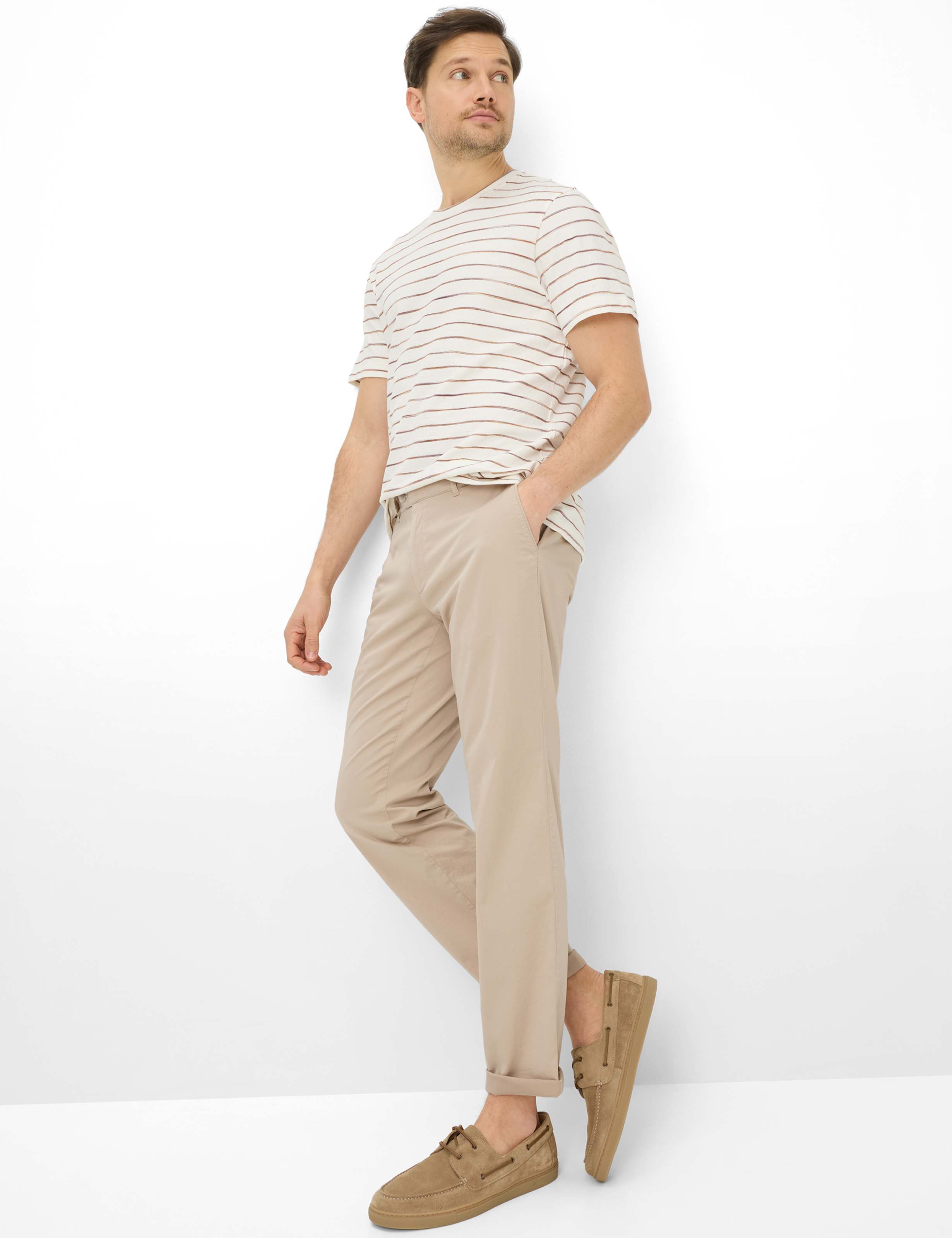 Men Style EVEREST Light Brown Regular Fit Model Outfit