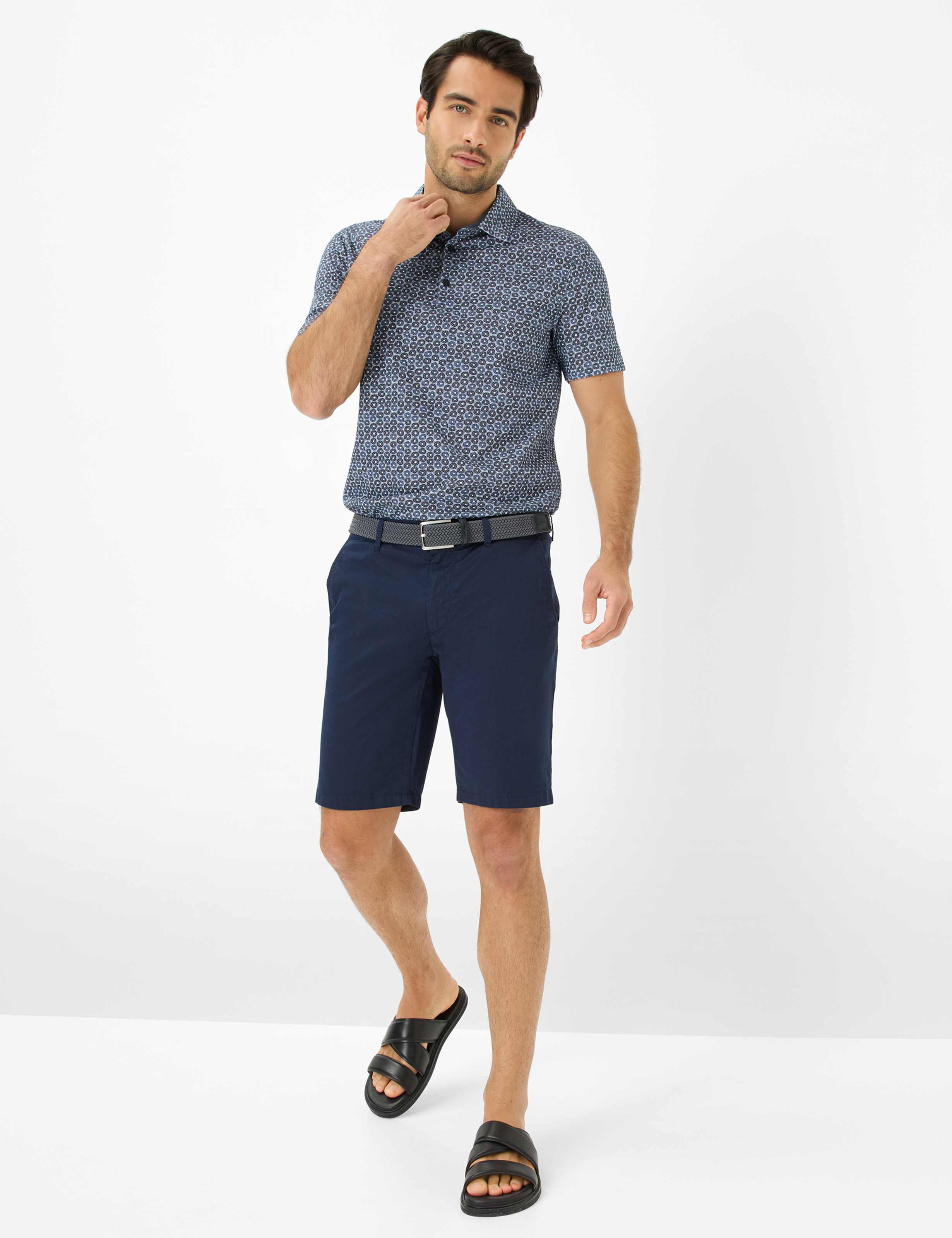 Men Style BOZEN Dark Blue Regular Fit Model Outfit