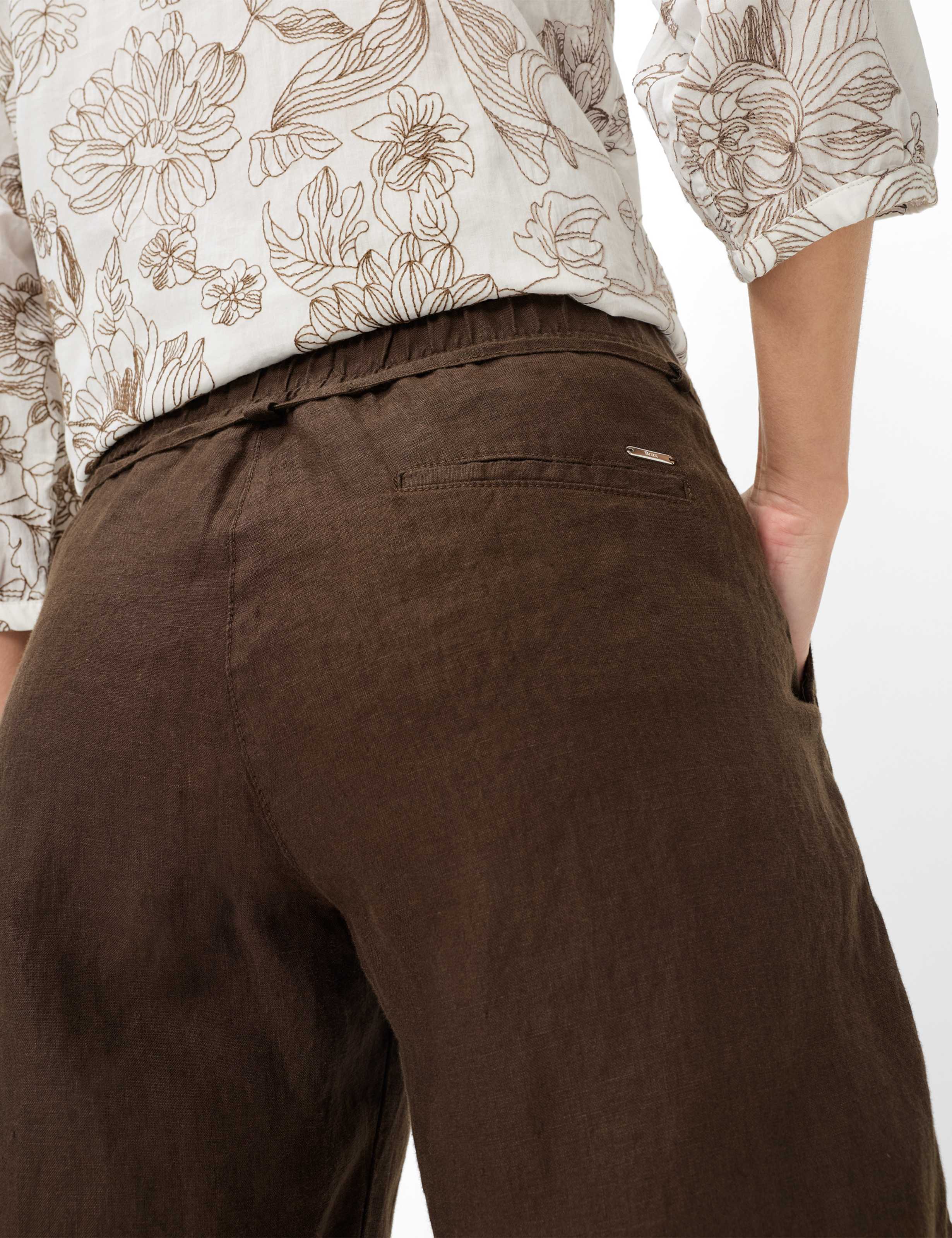 Femme Style MEL B Marron Foncé Relaxed Fit Détail 2