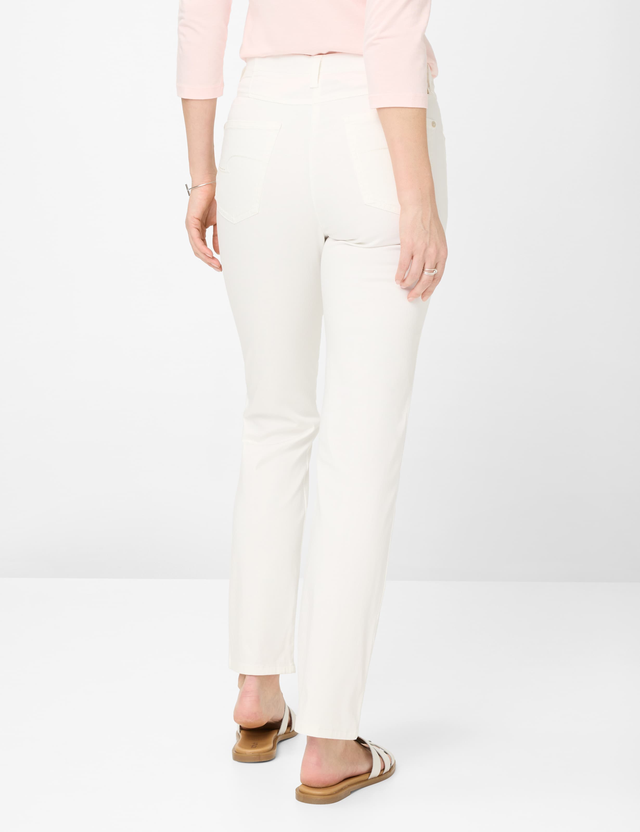 Femme Style LAURA NEW Blanc Crème Super Slim Fit Dos mannequin