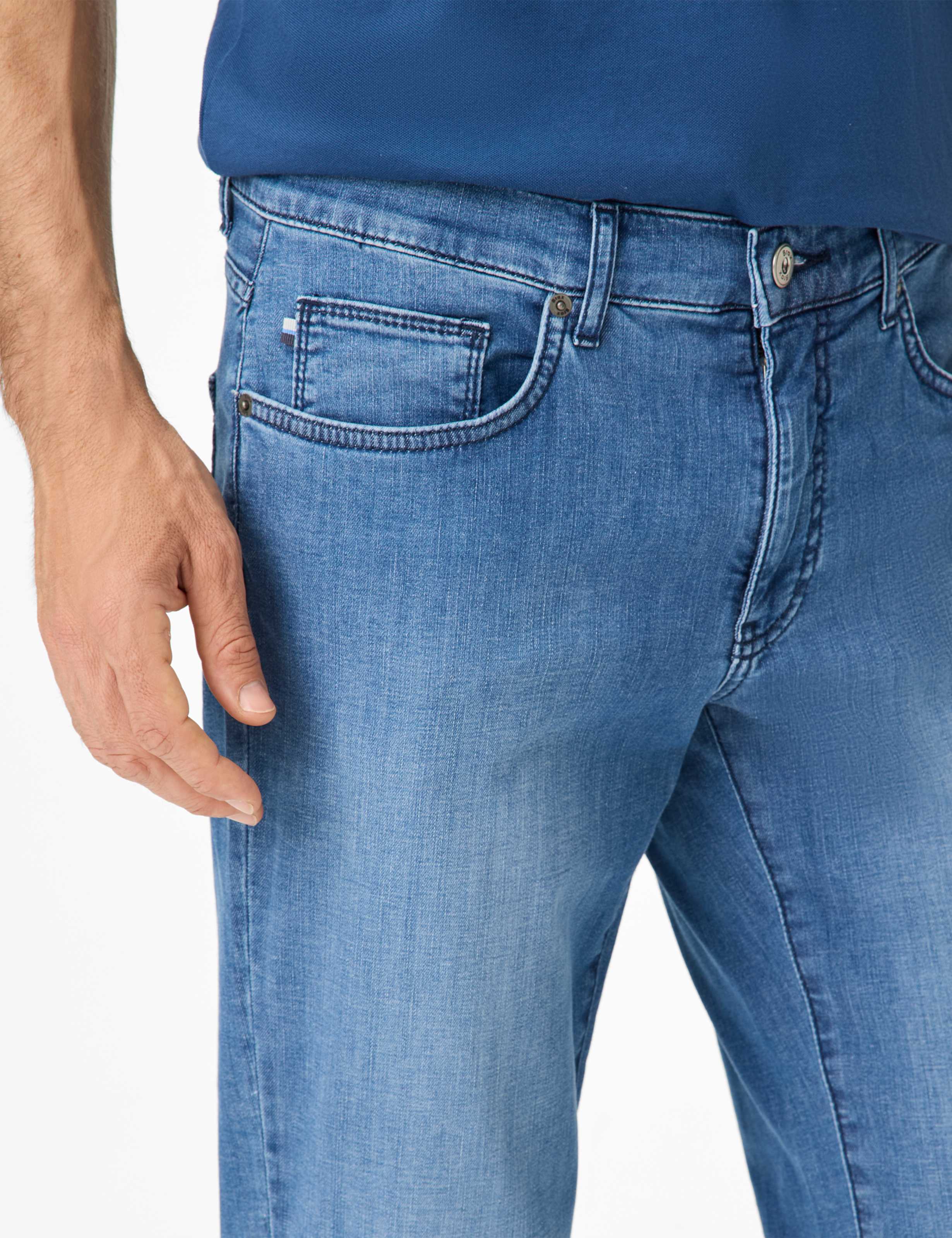 Herren Style CADIZ Denim Blau Straight Fit Detail 2