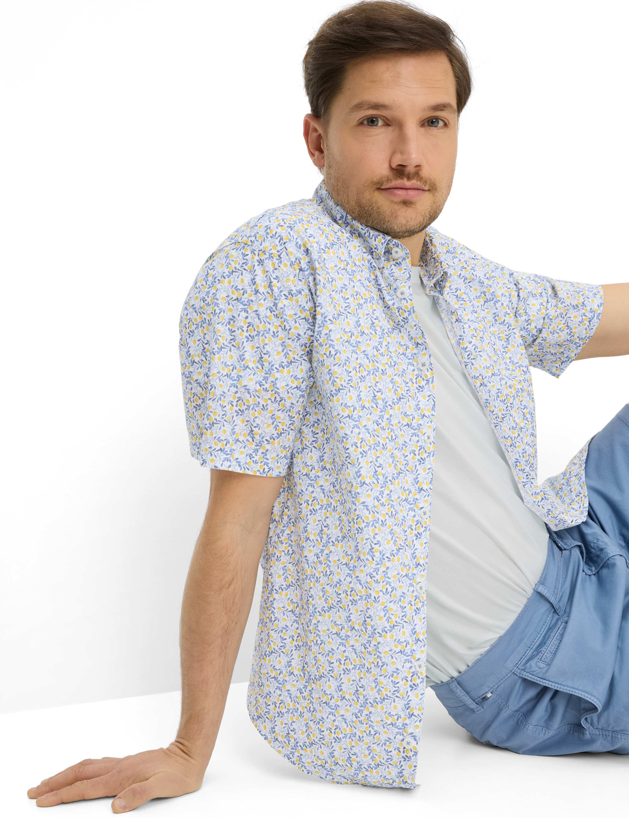 Thumbnail - Brax Herren Hemd Style DAN heaven, Blau, Gr. XXXL