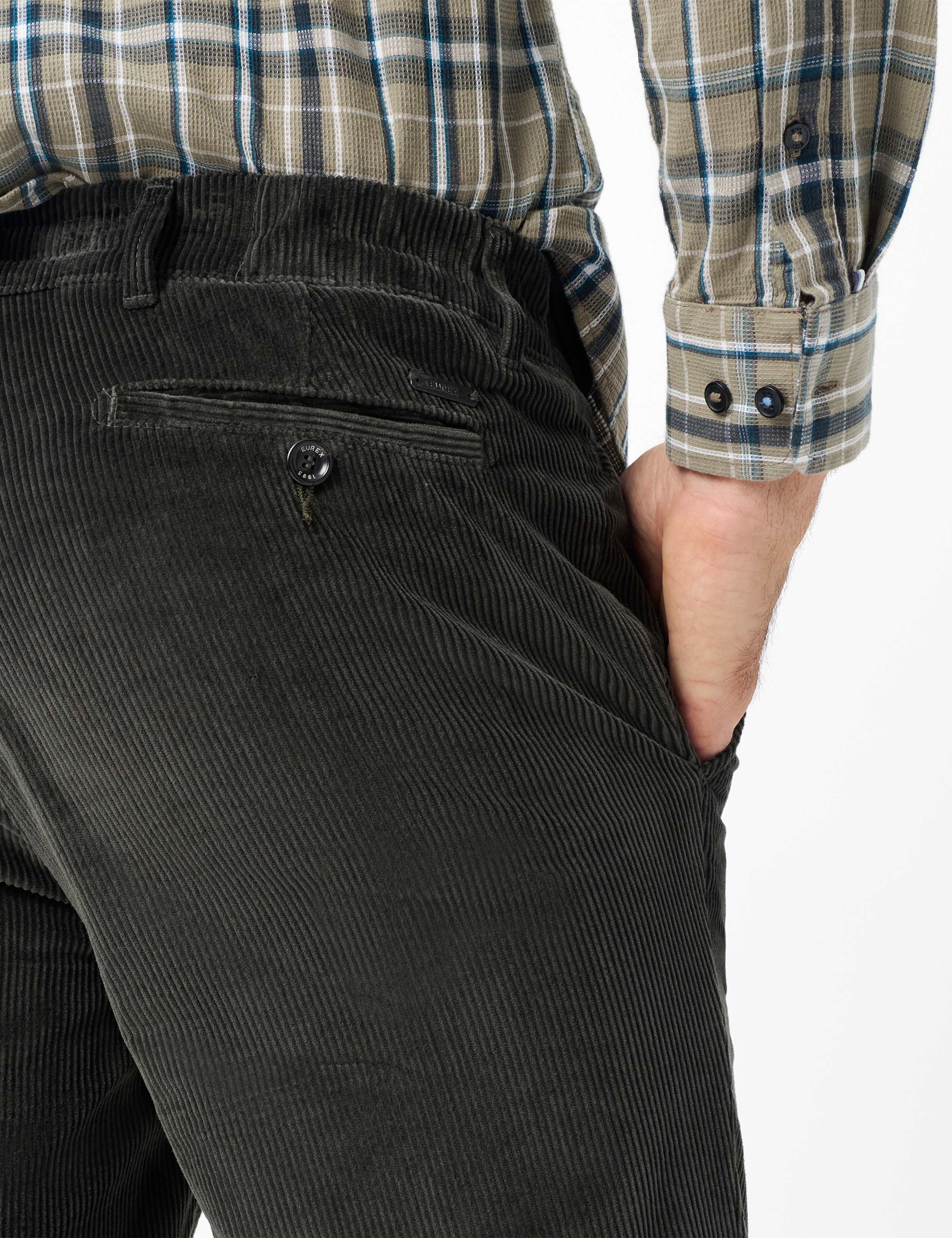 Heren Style THILO Groen - Olijf Regular Fit Detail 2