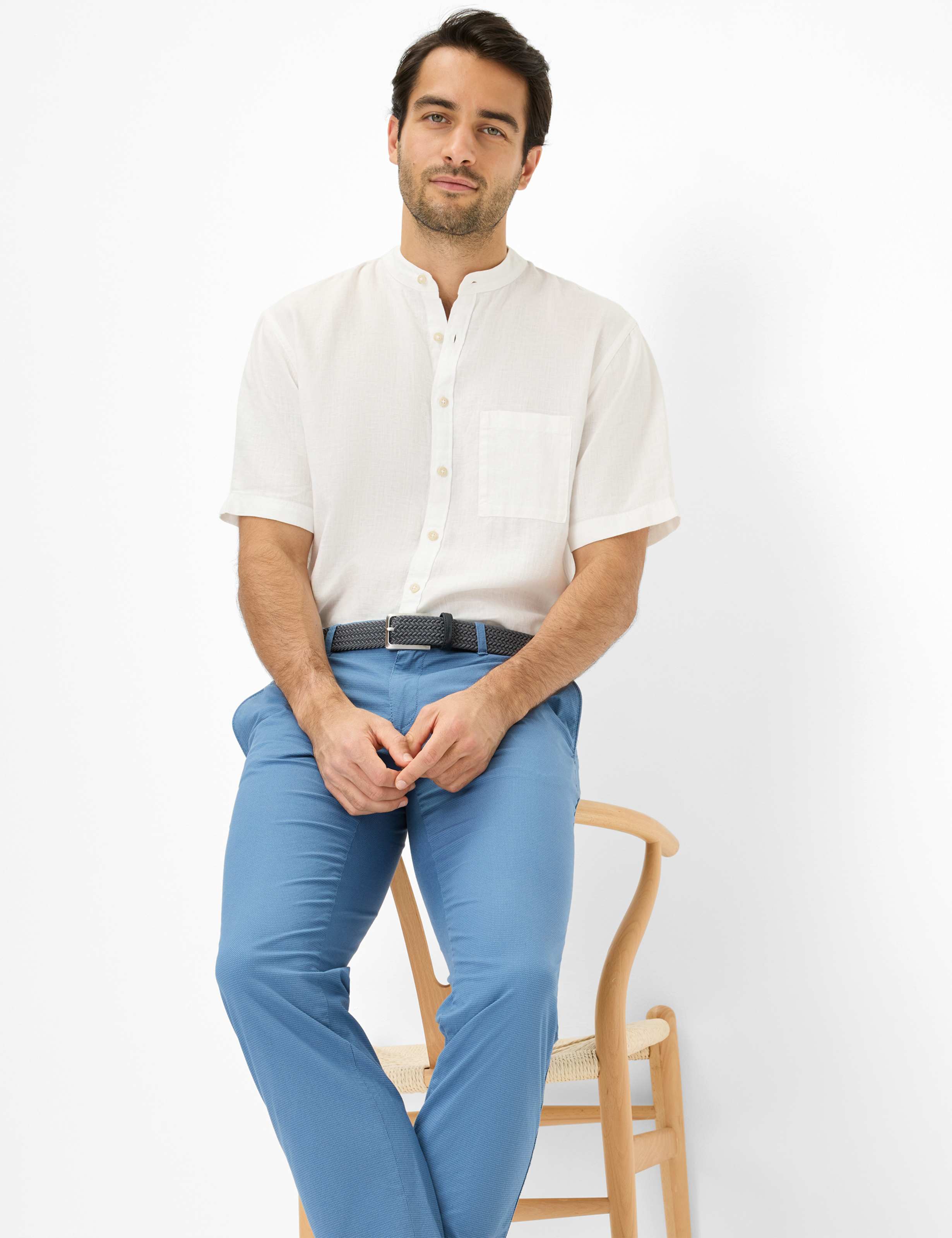 Men Style FABIO Blue Modern Fit Detail 1