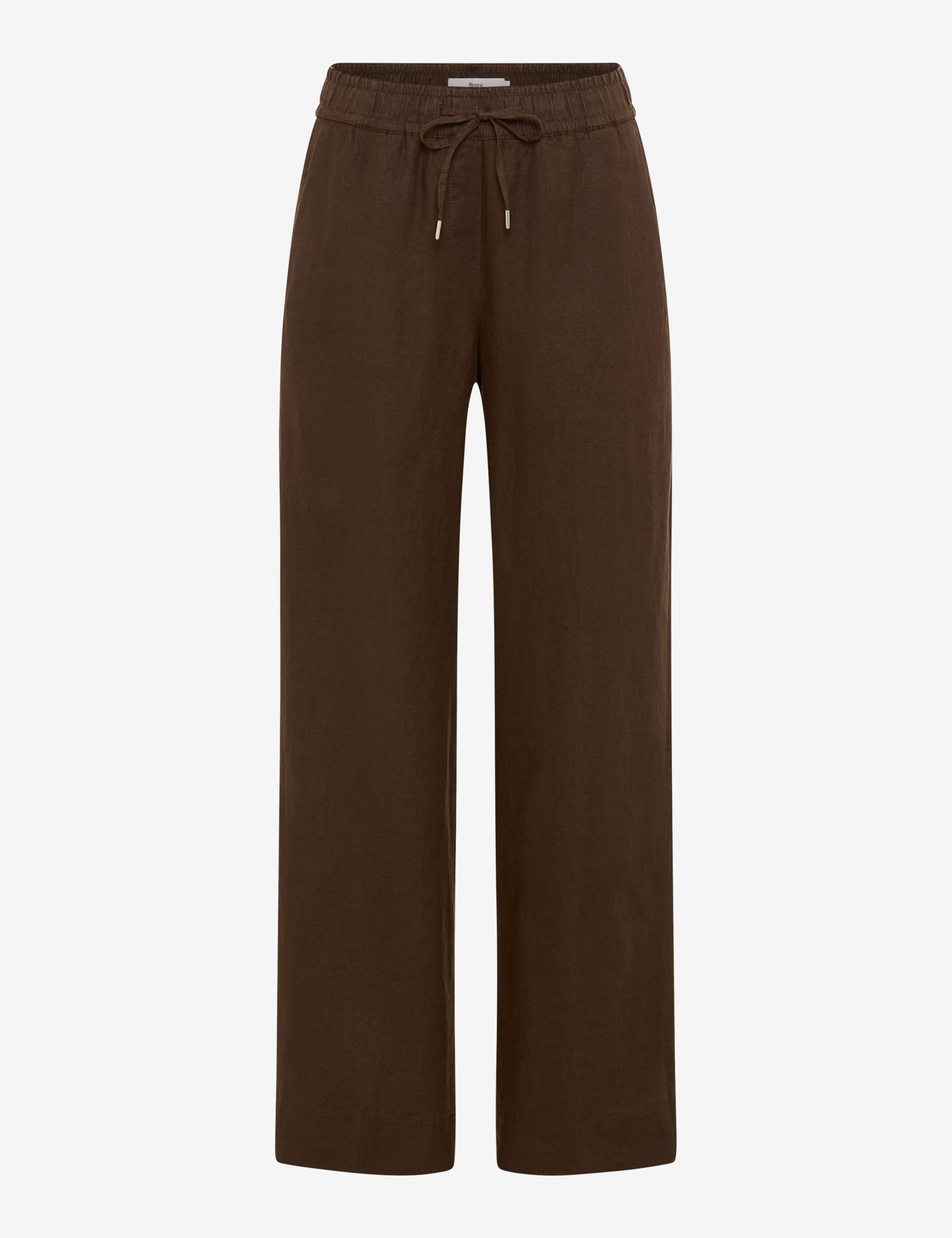 Femme Style FARINA Marron Foncé Wide Leg Détourage avant