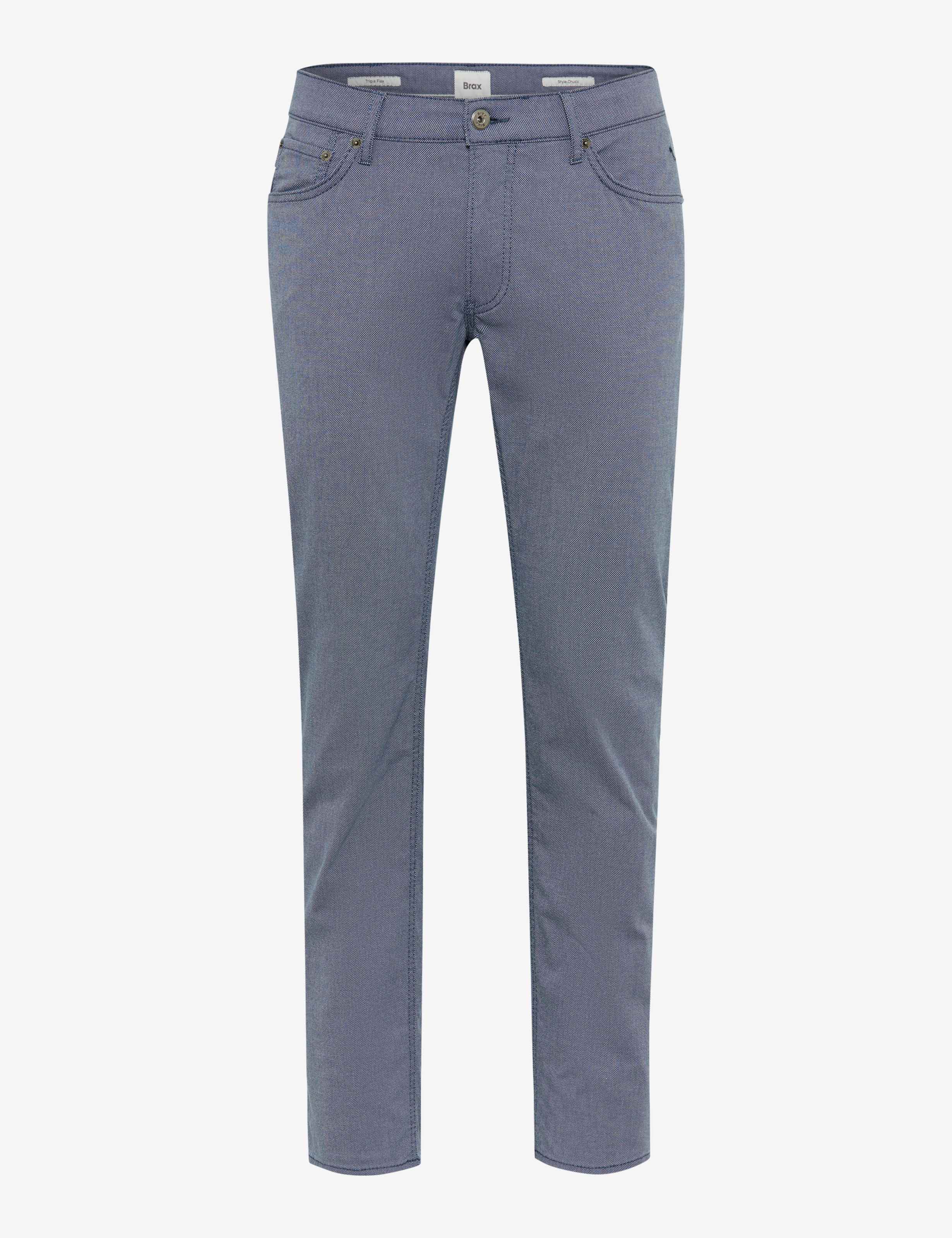 Herre Style CHUCK Blå Modern Fit Udskæring foran