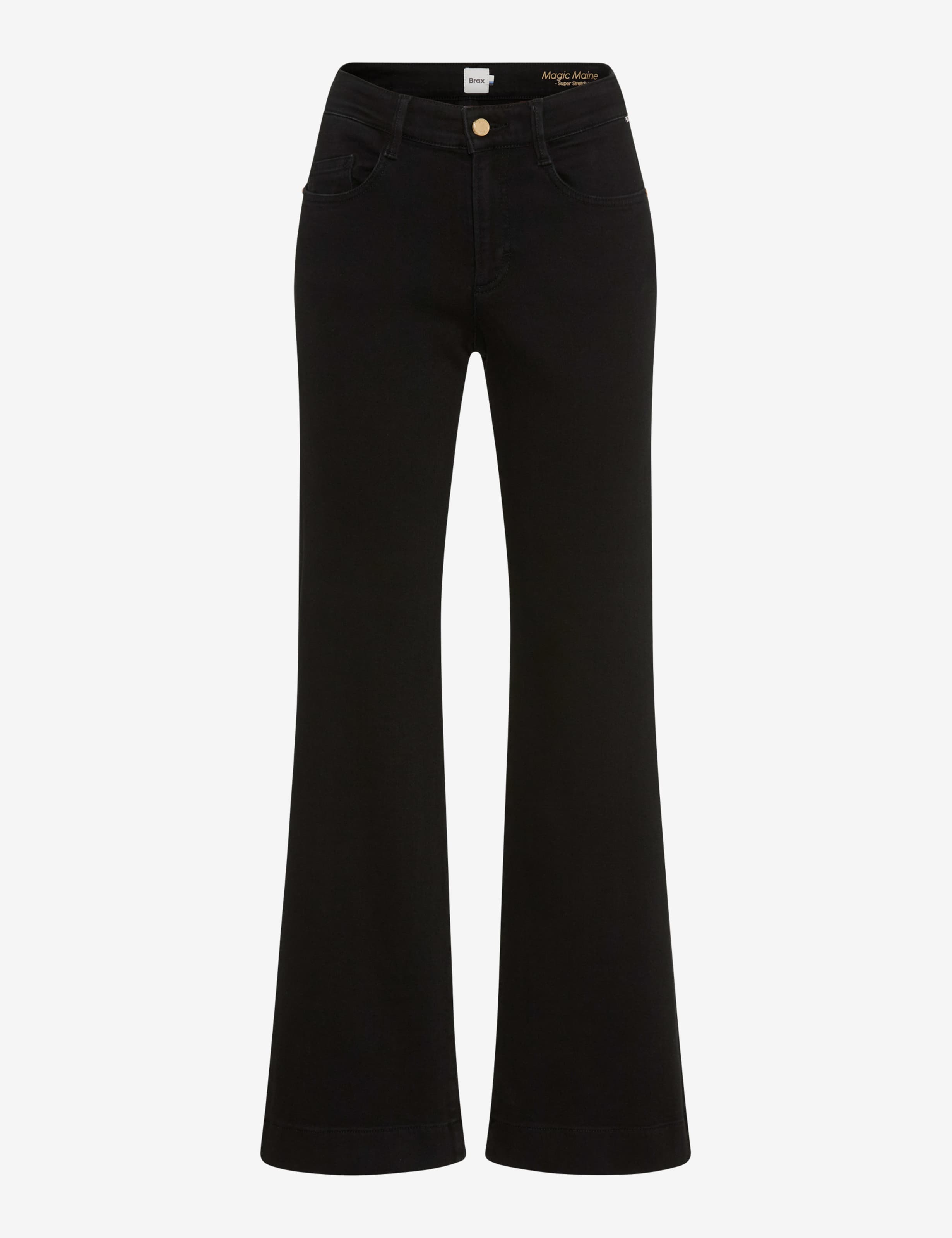 Femme Style MAINE Denim Noir Wide Leg Détourage avant