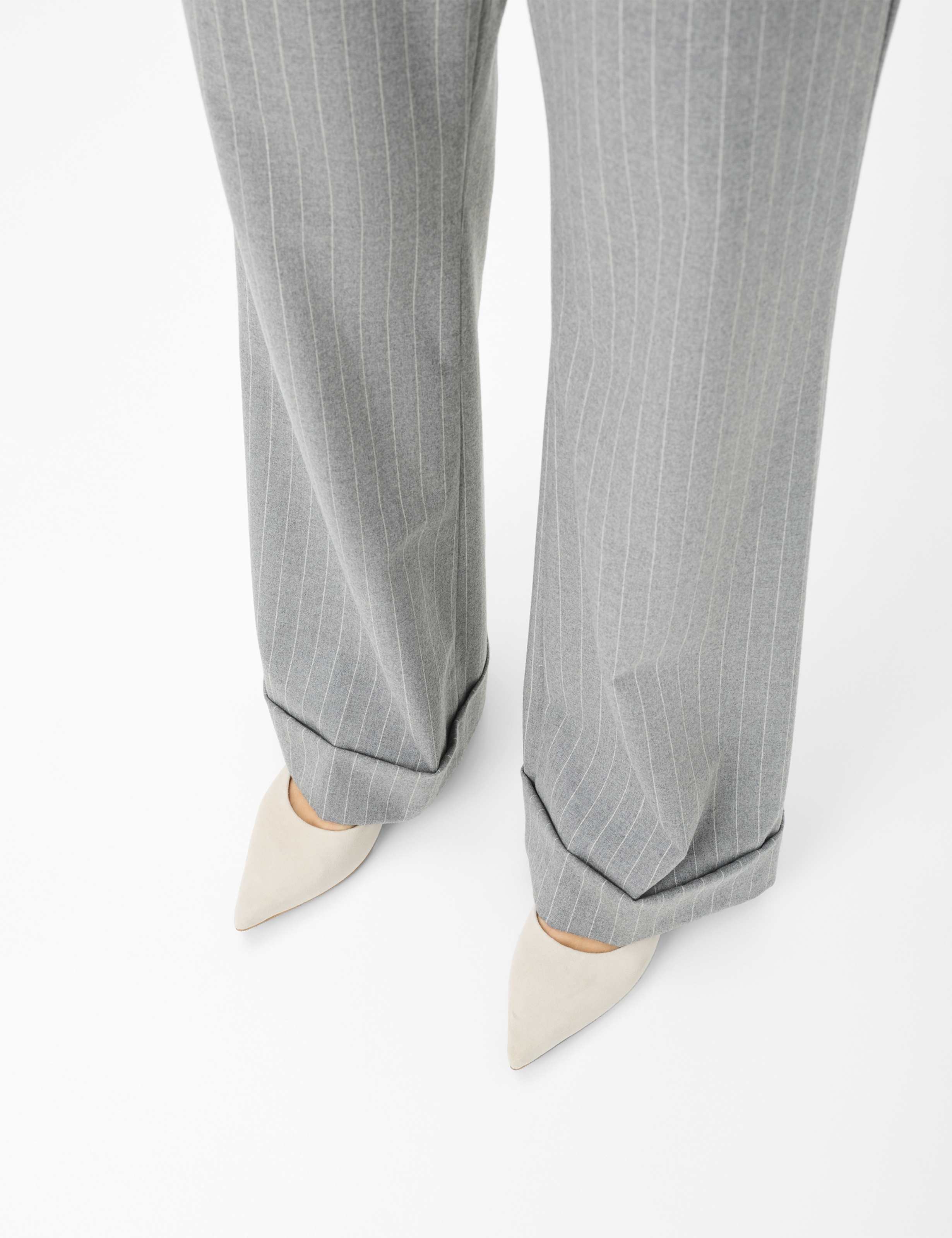 Damen Style MAINE Grau Wide Leg Detail 1