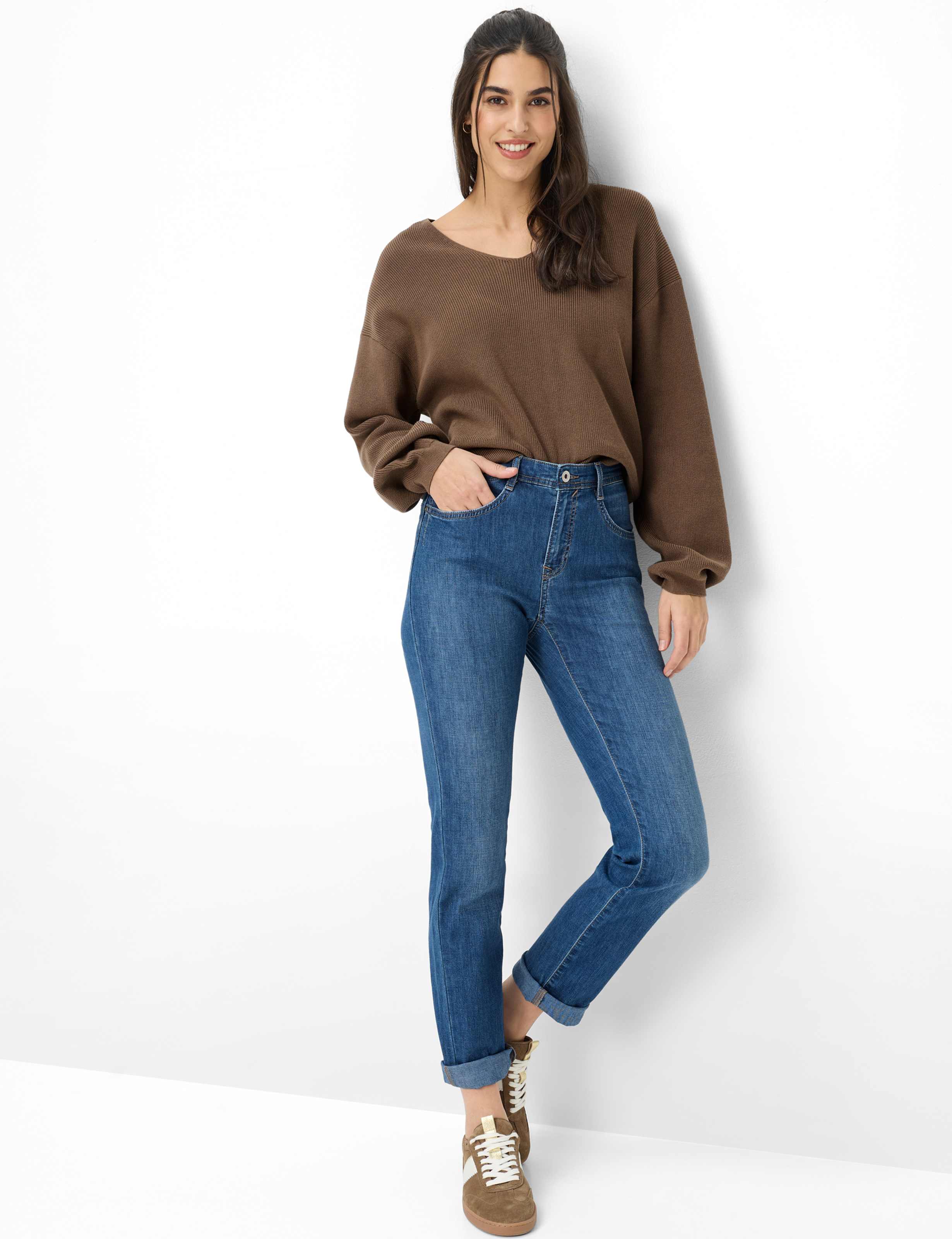 Dame Style MARY Denim Blå Regular Fit Model Outfit