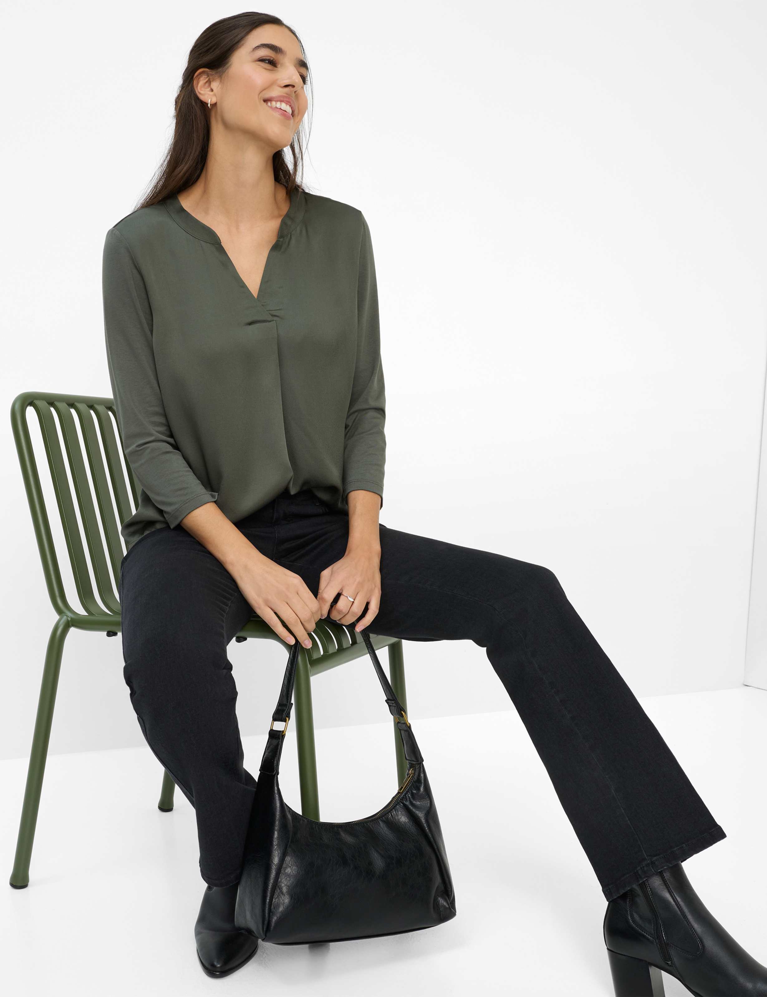 Femme Style CLARISA M Vert Foncé Feminine Fit Détail 1