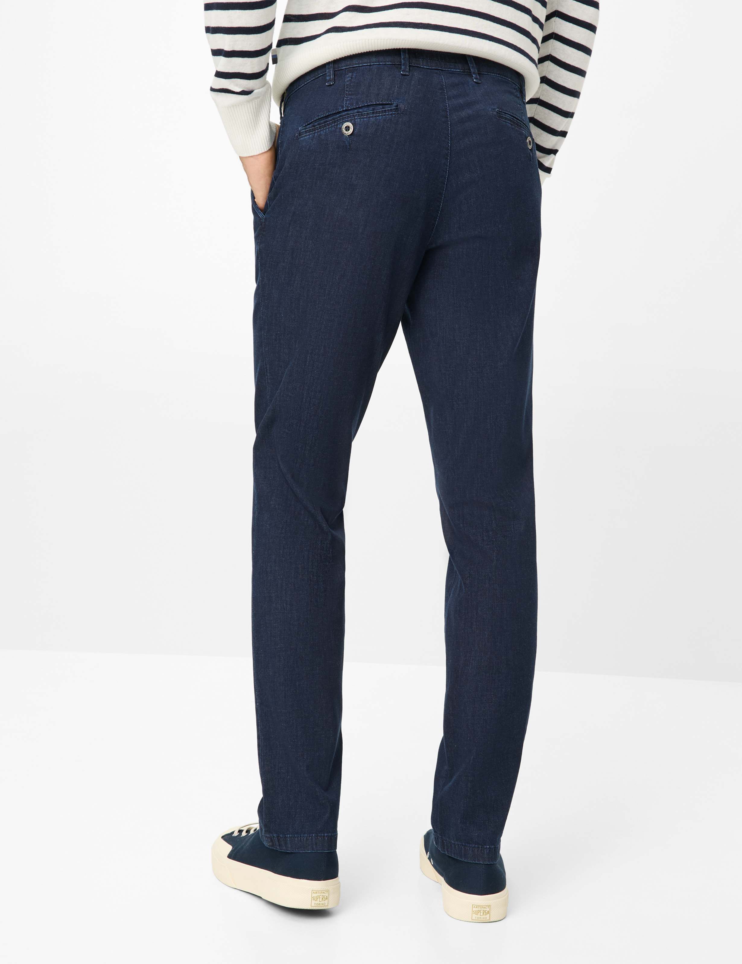 Men Style JIM Denim Dark Blue Regular Fit Model back