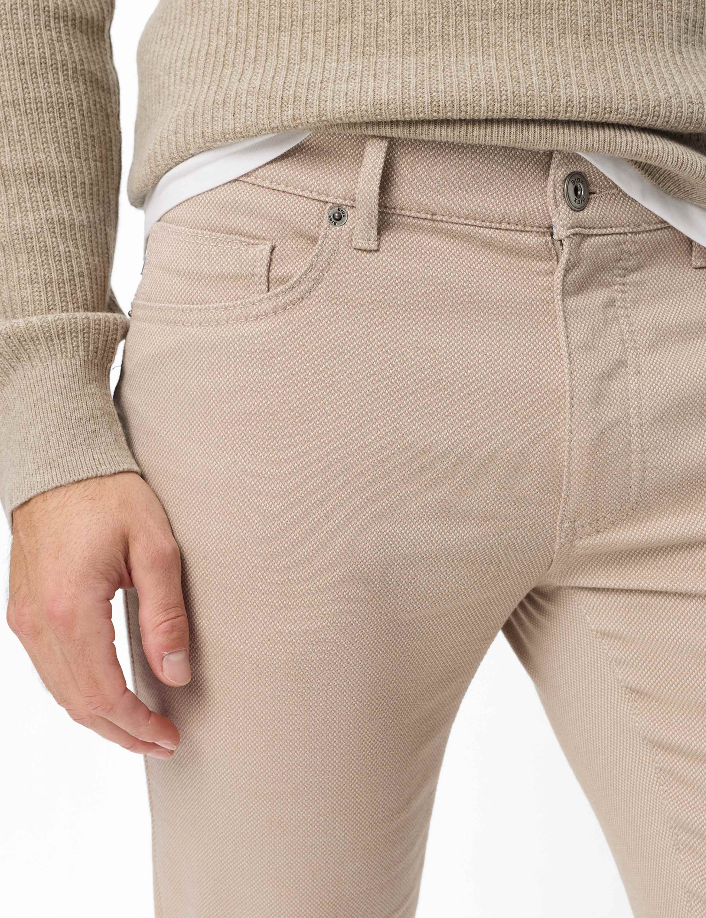 Men Style CADIZ Beige Straight fit Detail 2