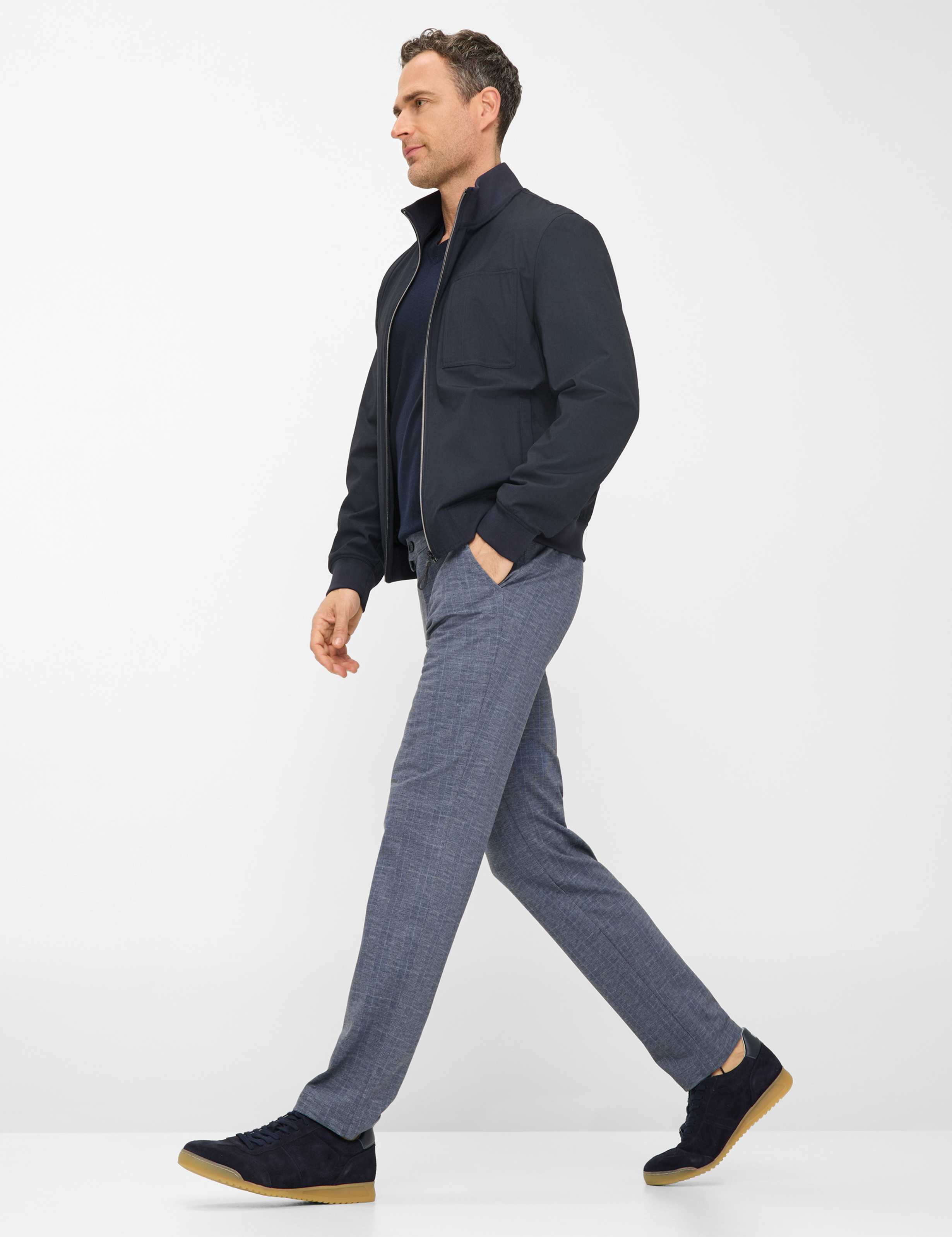 Heren Style THILO Blauw Regular Fit Model outfit