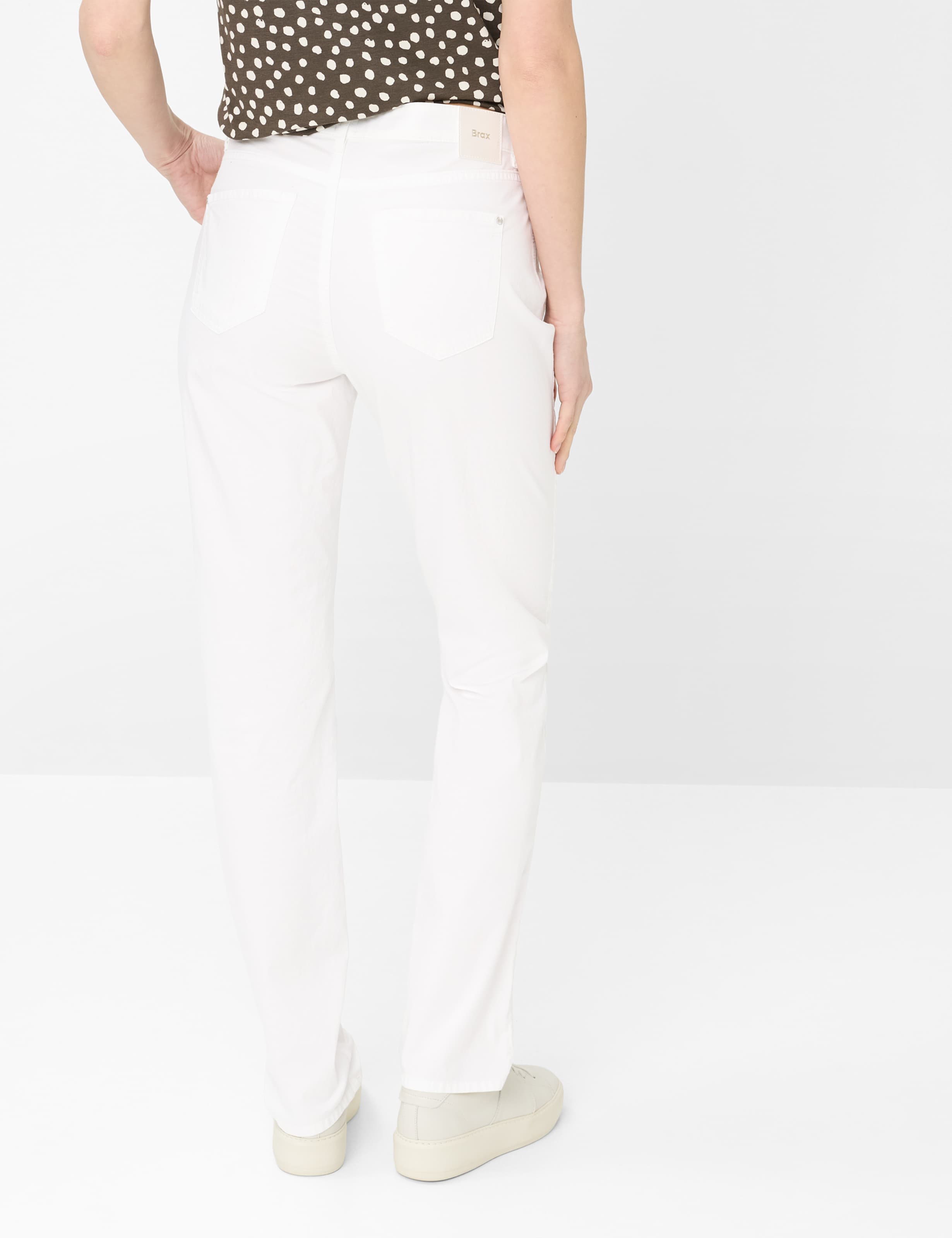 Thumbnail - Brax Damen Five-Pocket-Hose Style CAROLA WHITE, weiß, Gr. 38L