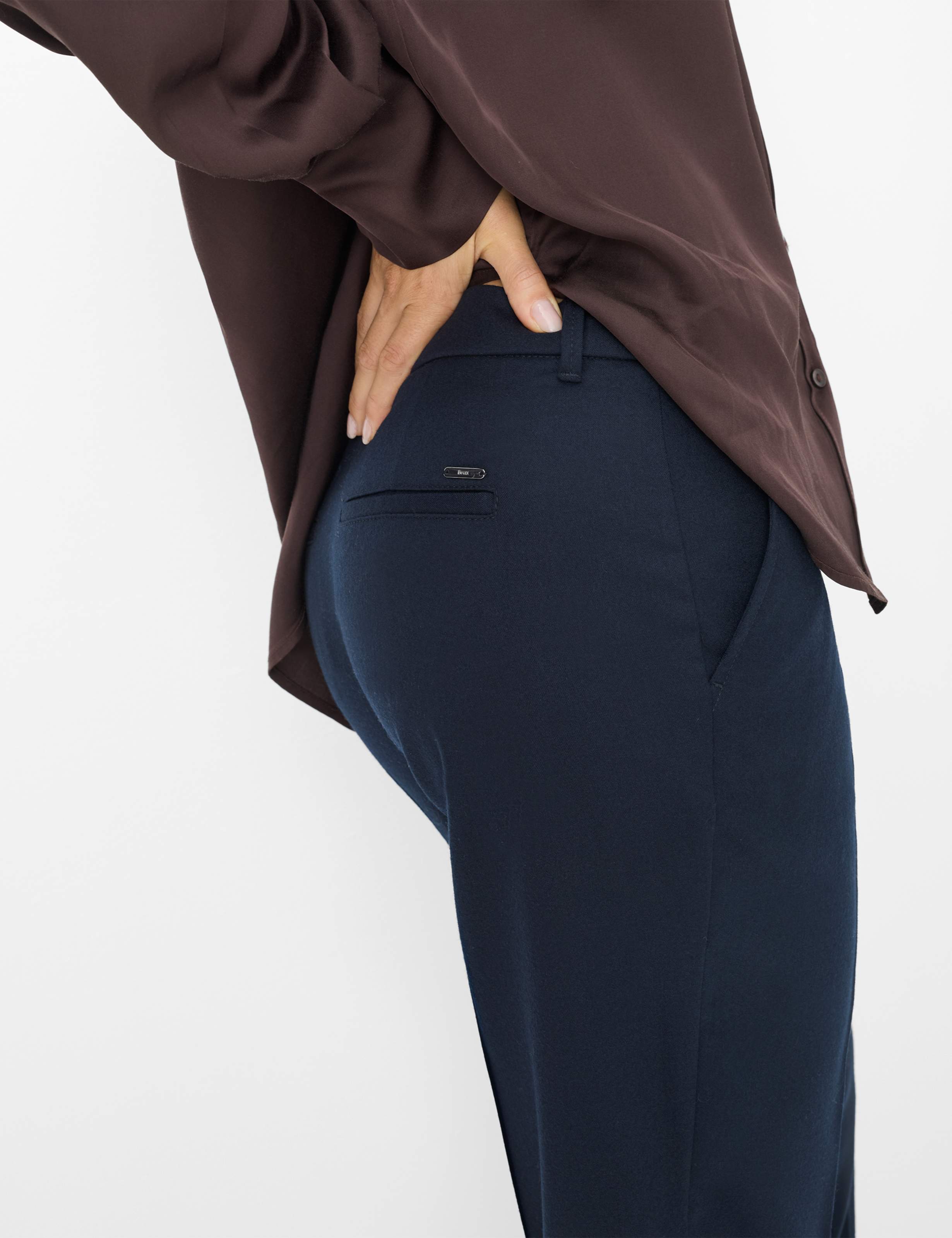 Dames Style MARON Donkerblauw Regular Fit Detail 2