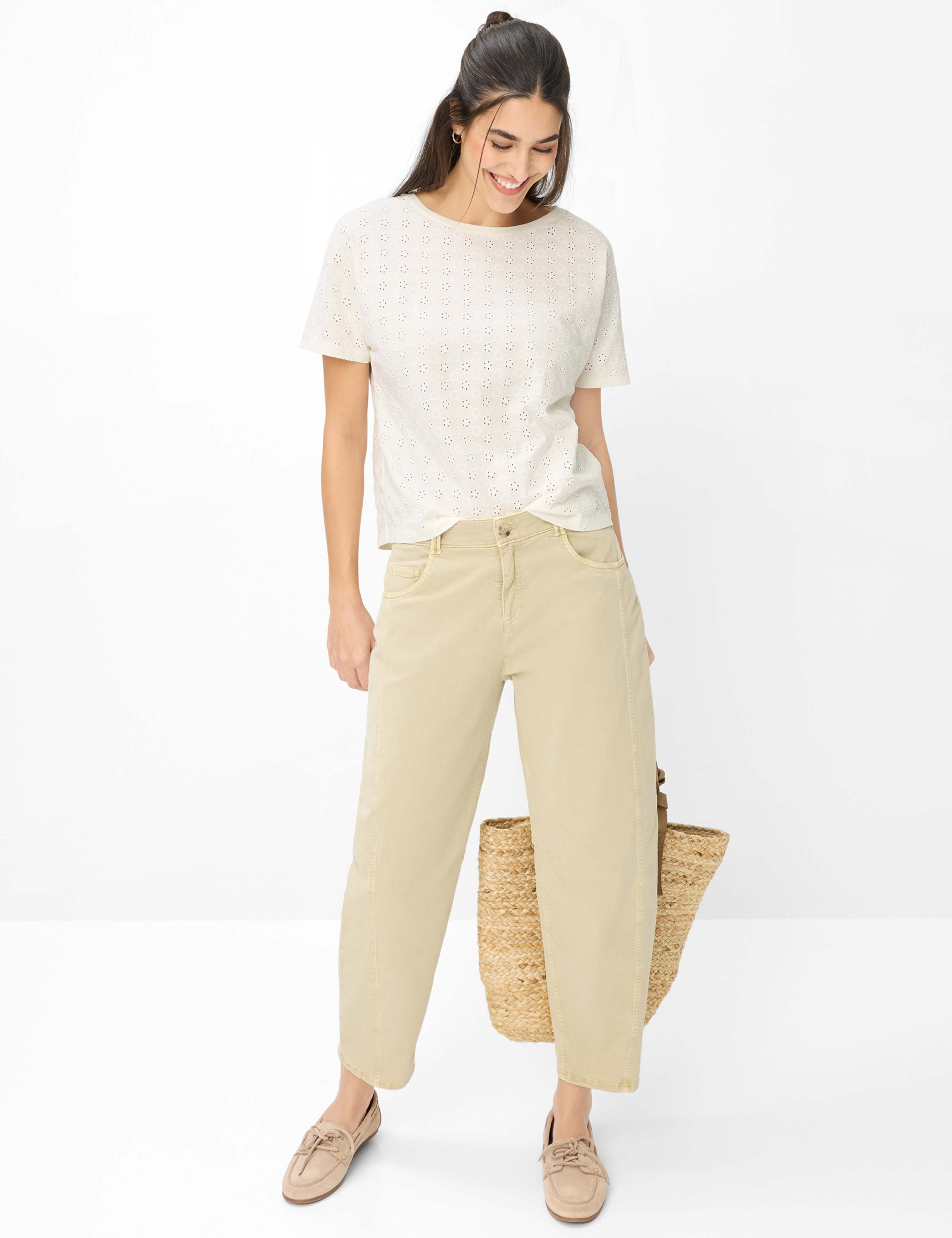 Dames Style CAELEN S Crème Wit  Model outfit