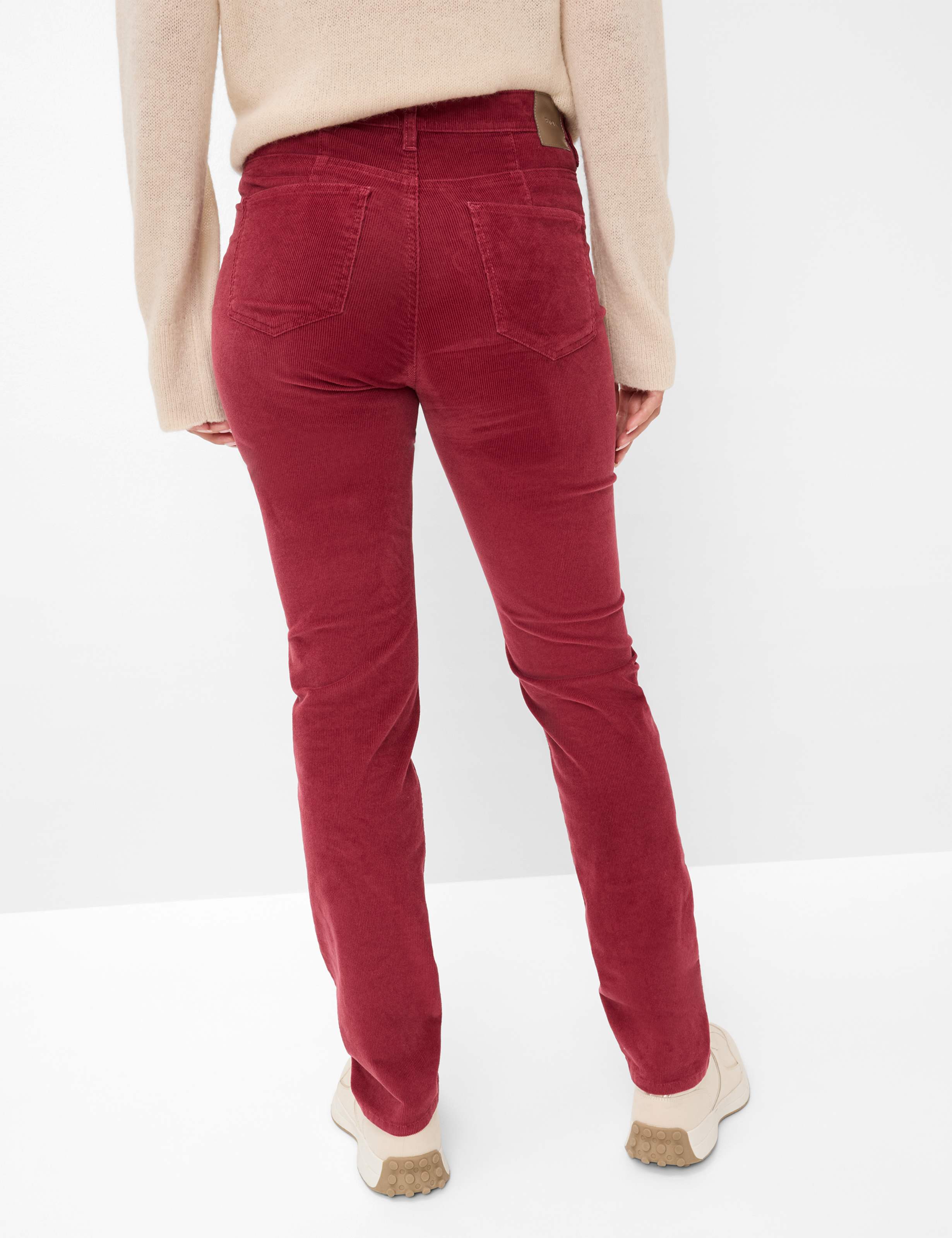 Femme Style MARY Rouge Foncé Regular Fit Dos mannequin