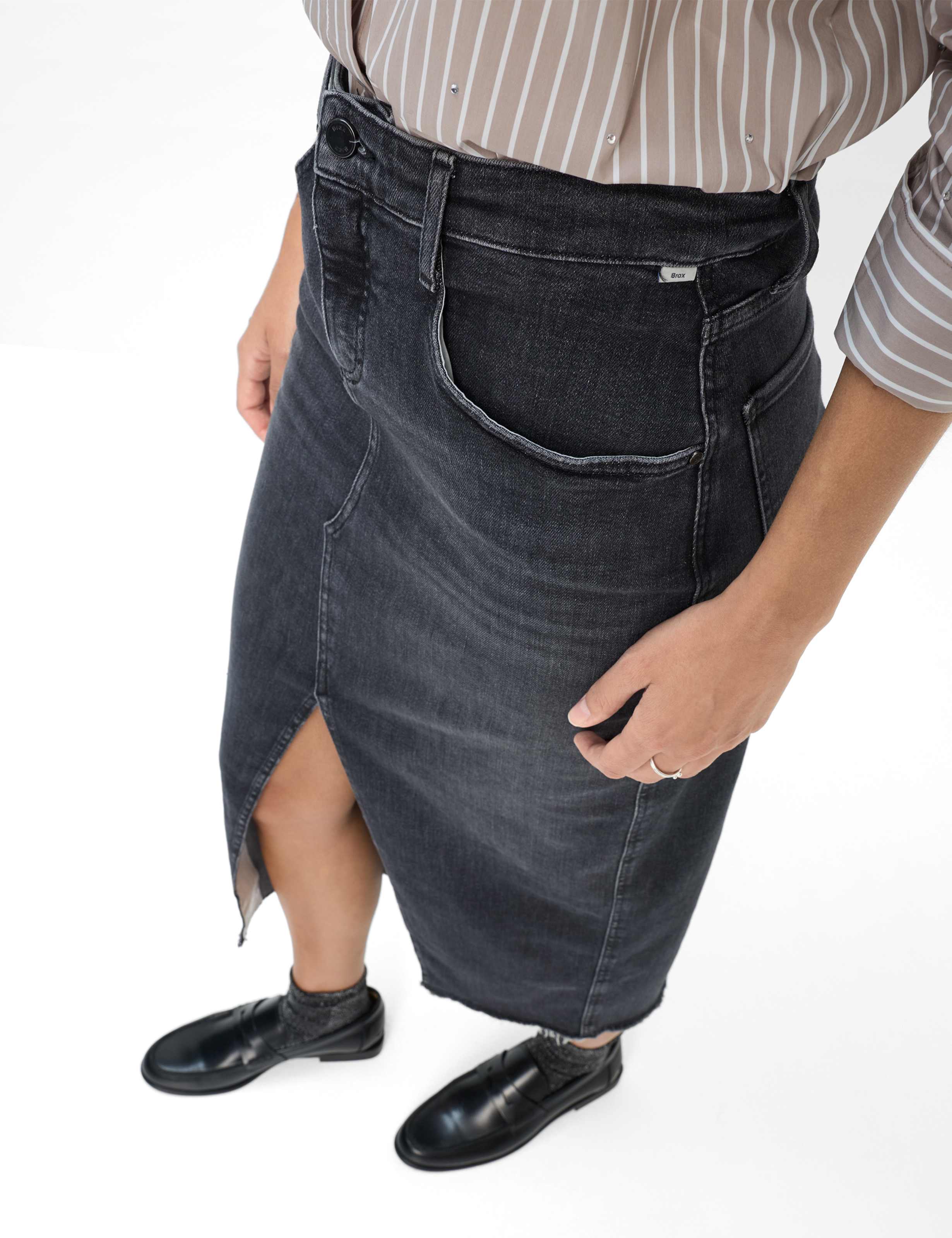 Damen Style KACIE Denim Dunkelgrau Slim Fit Detail 1