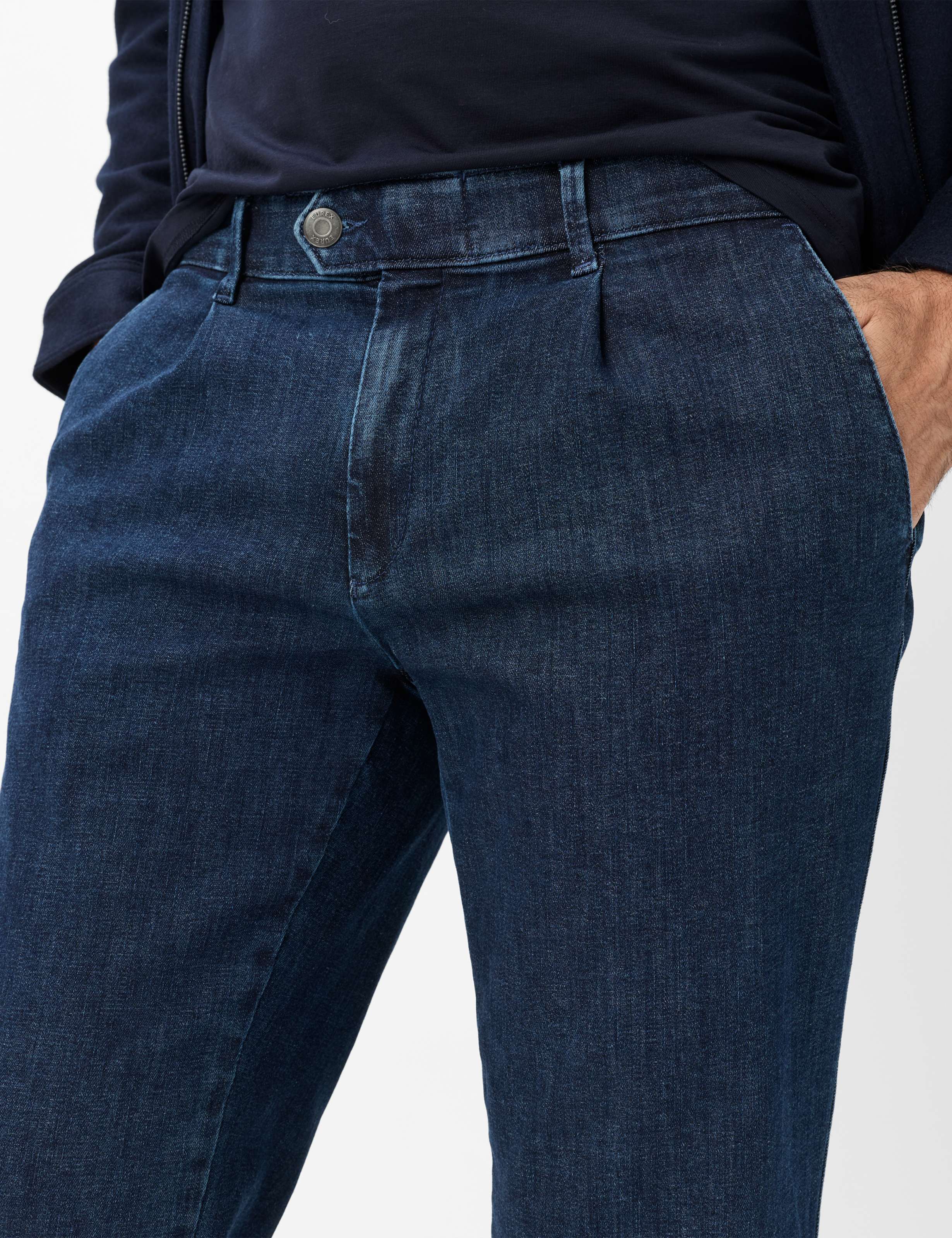 Herren Style LUIS Denim Blau Regular Fit Detail 2