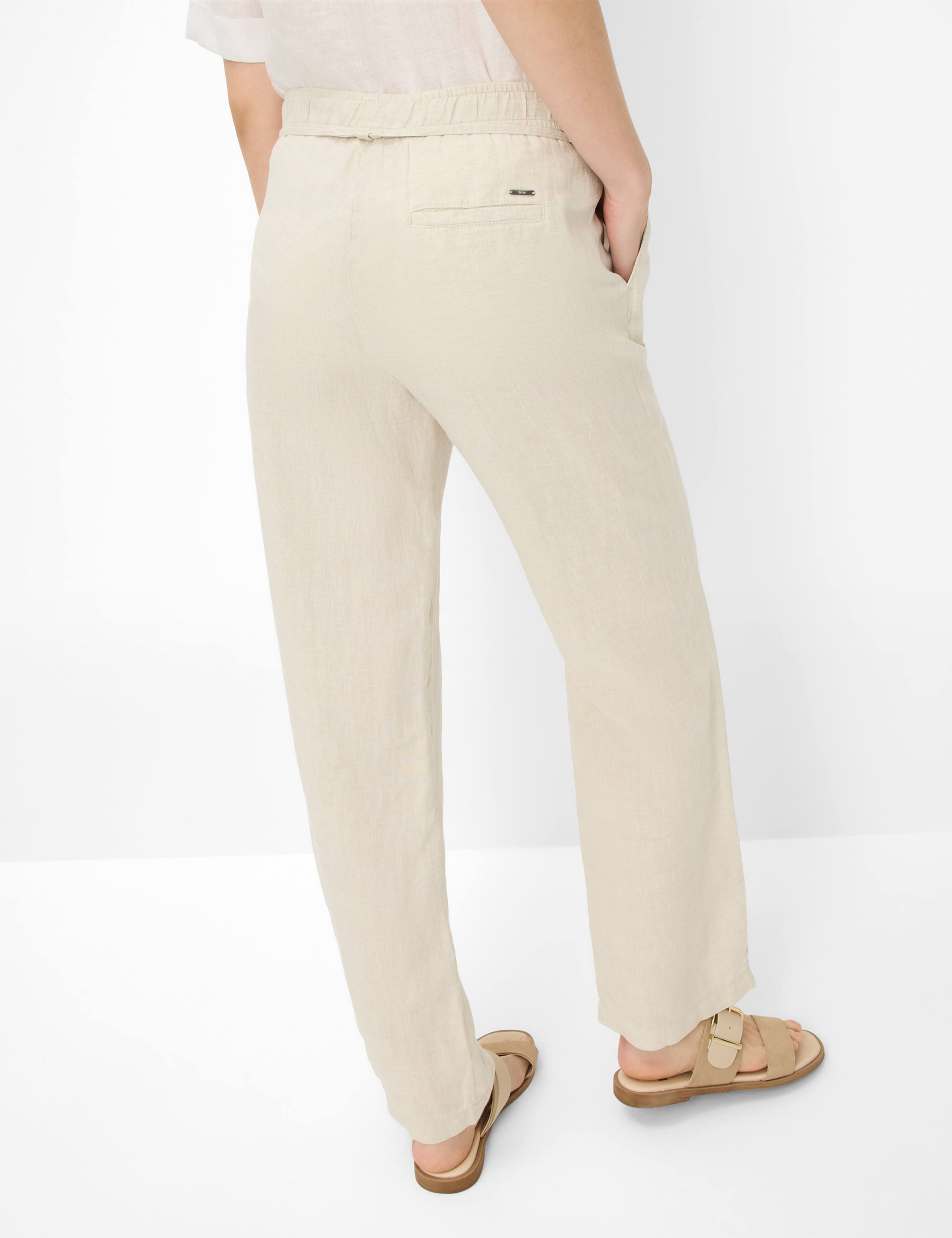 Women Style FARINA Light Beige Wide Leg Model back